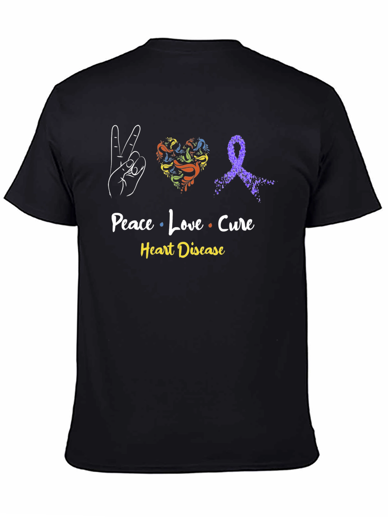 Peace Love Cure Heart Disease T-Shirt