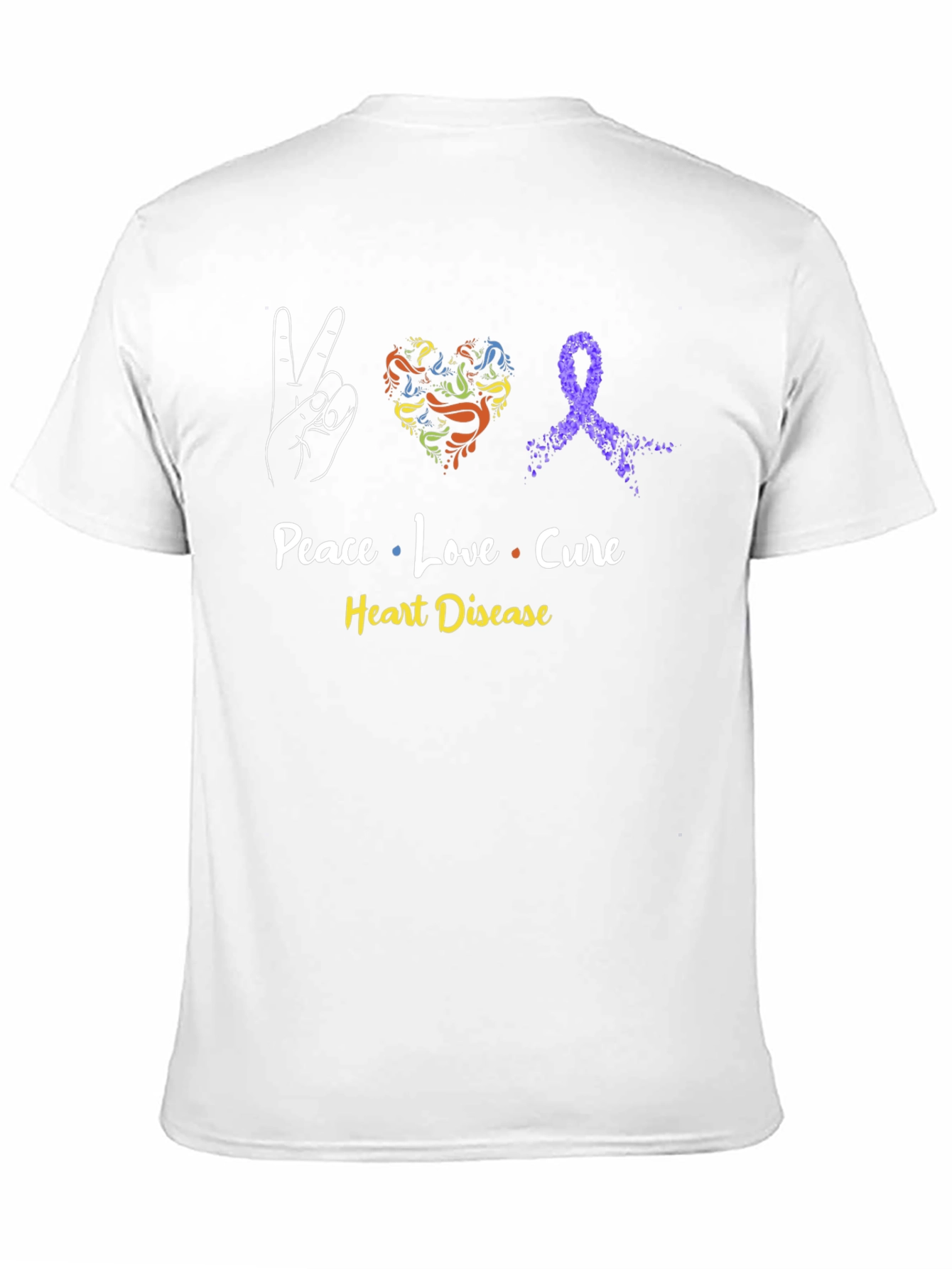 Peace Love Cure Heart Disease T-Shirt