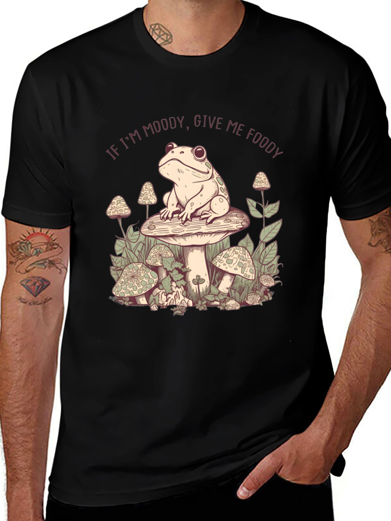 Moody Frog Mushroom T-Shirt