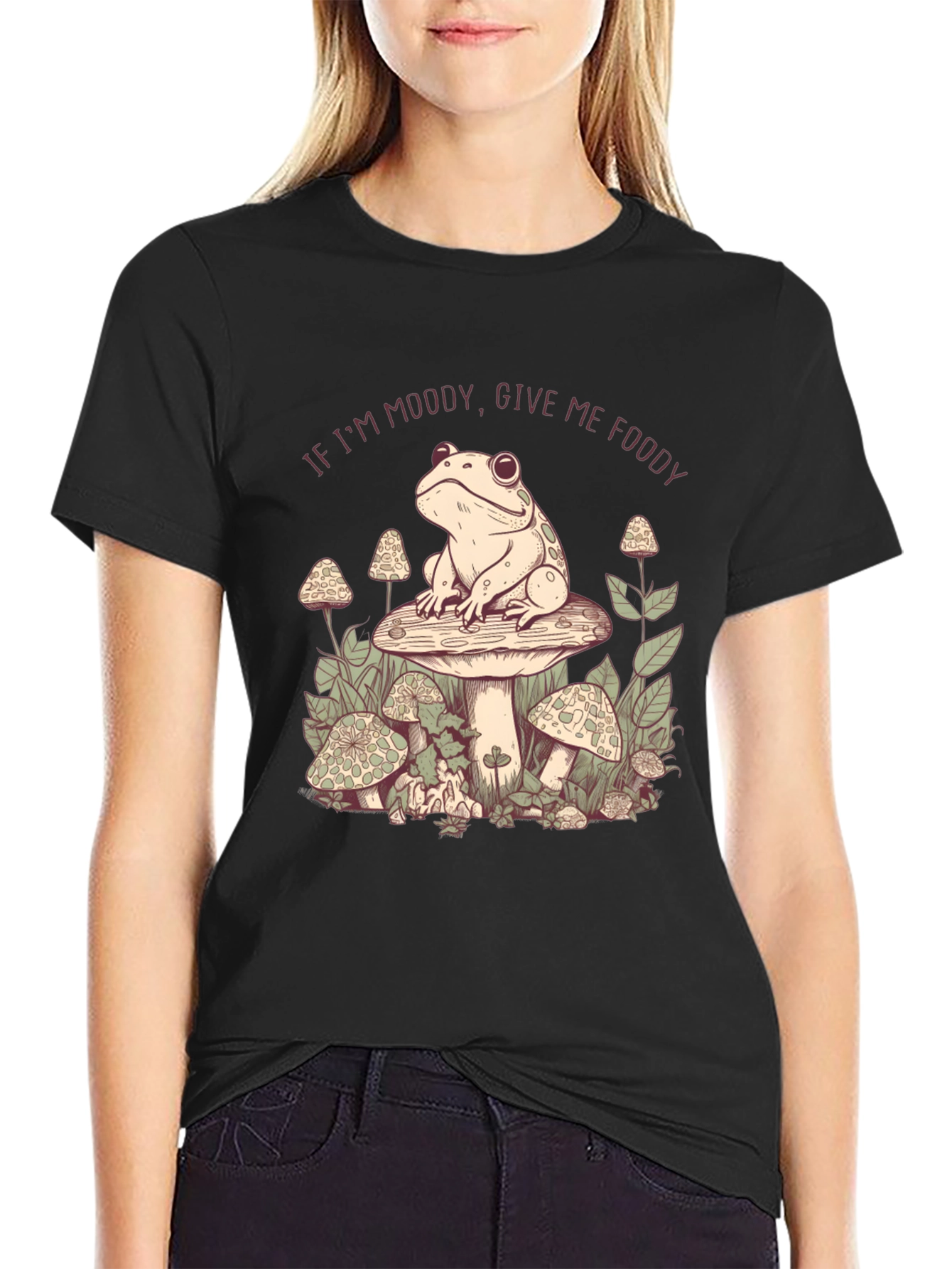 Moody Frog Mushroom T-Shirt