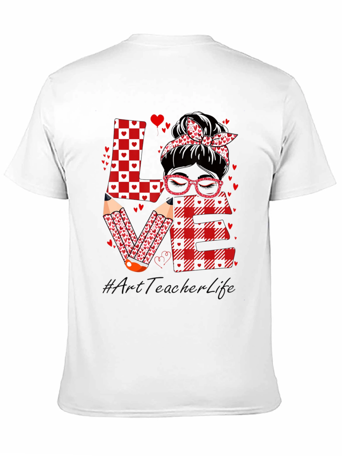 Art Teacher Valentines Day Love T-Shirt