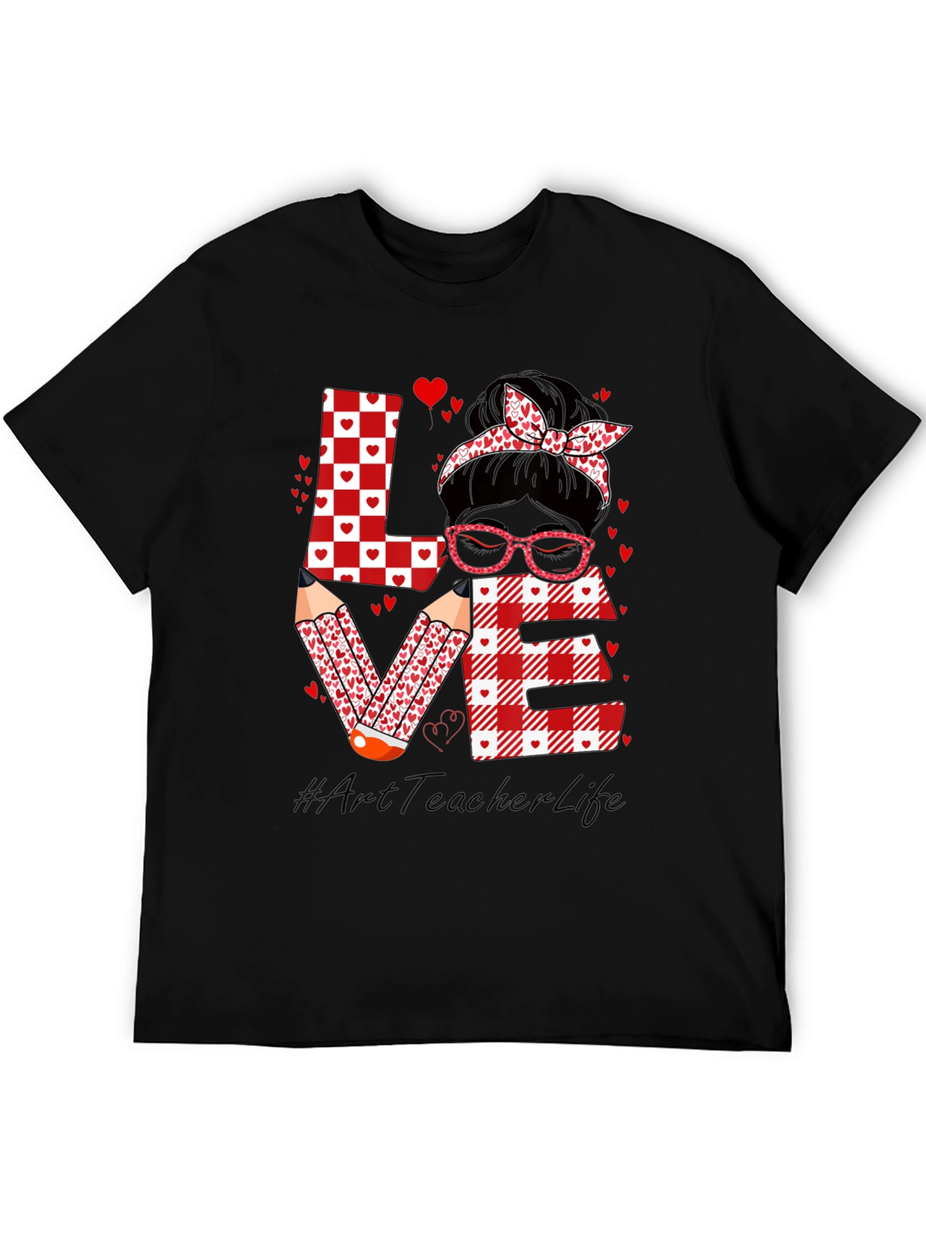 Art Teacher Valentines Day Love T-Shirt