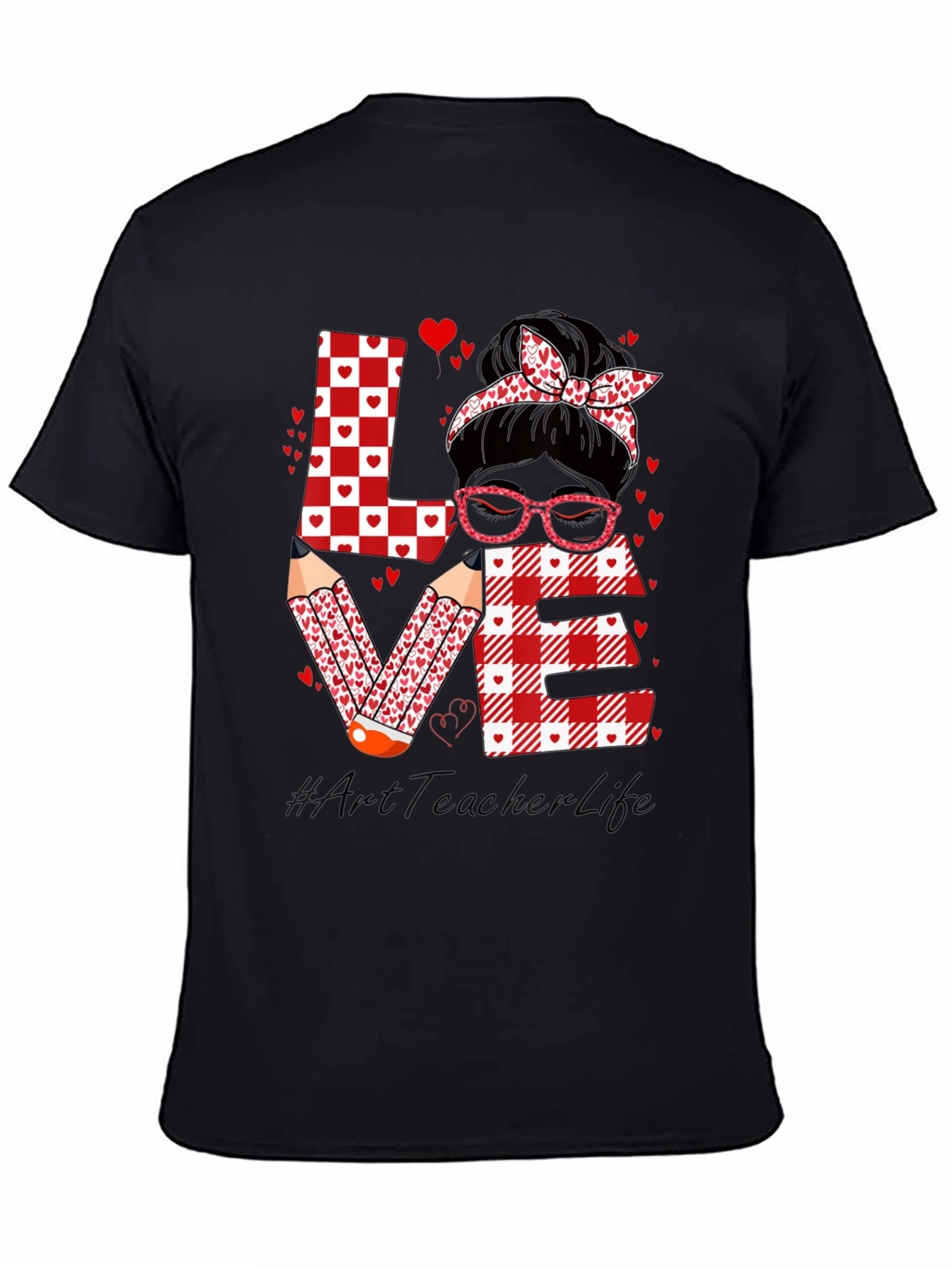 Art Teacher Valentines Day Love T-Shirt