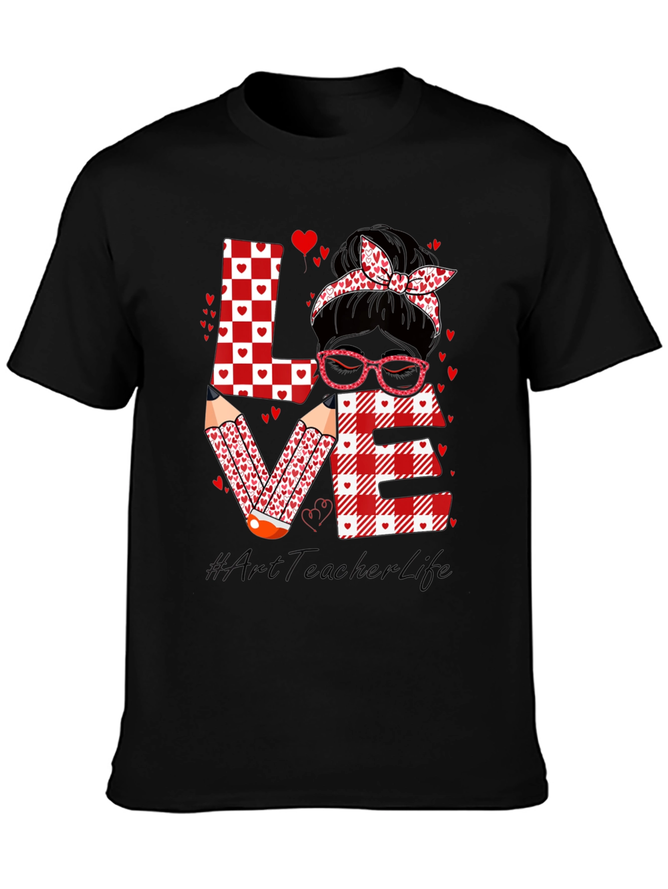 Art Teacher Valentines Day Love T-Shirt
