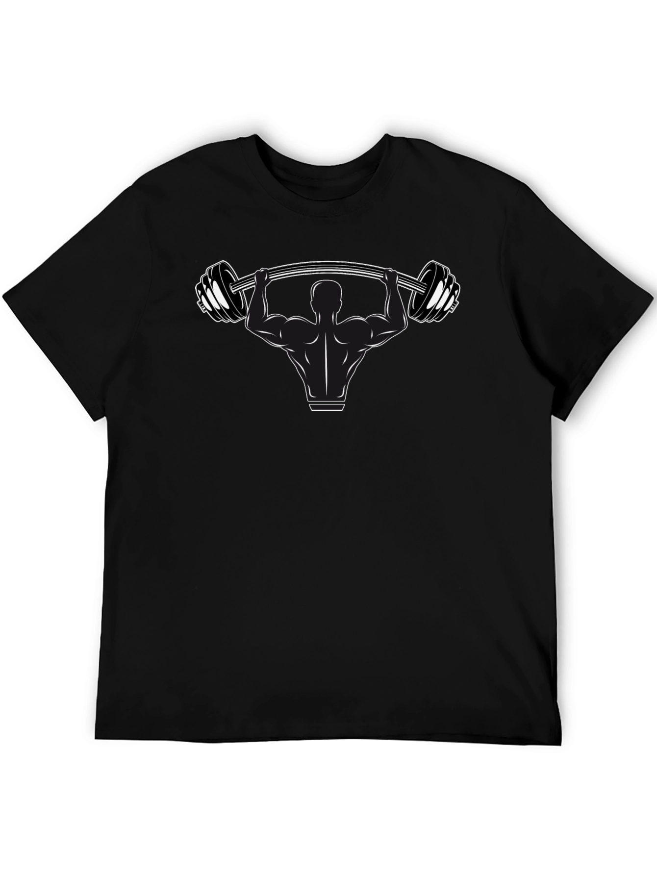 Weightlifting Graphic Black T-Shirt