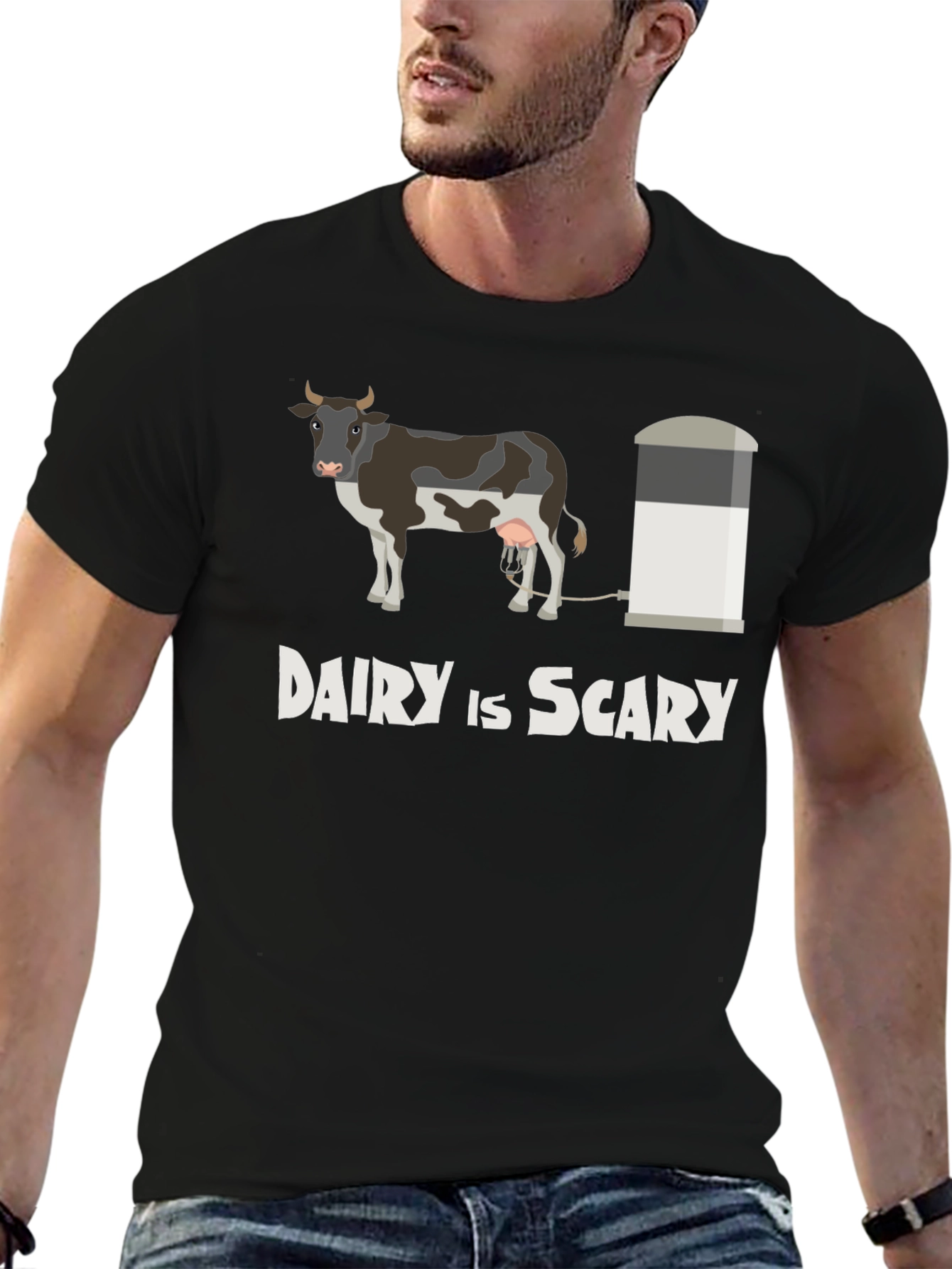 Dairy is Scary T-Shirt - Vegan Graphic Tee