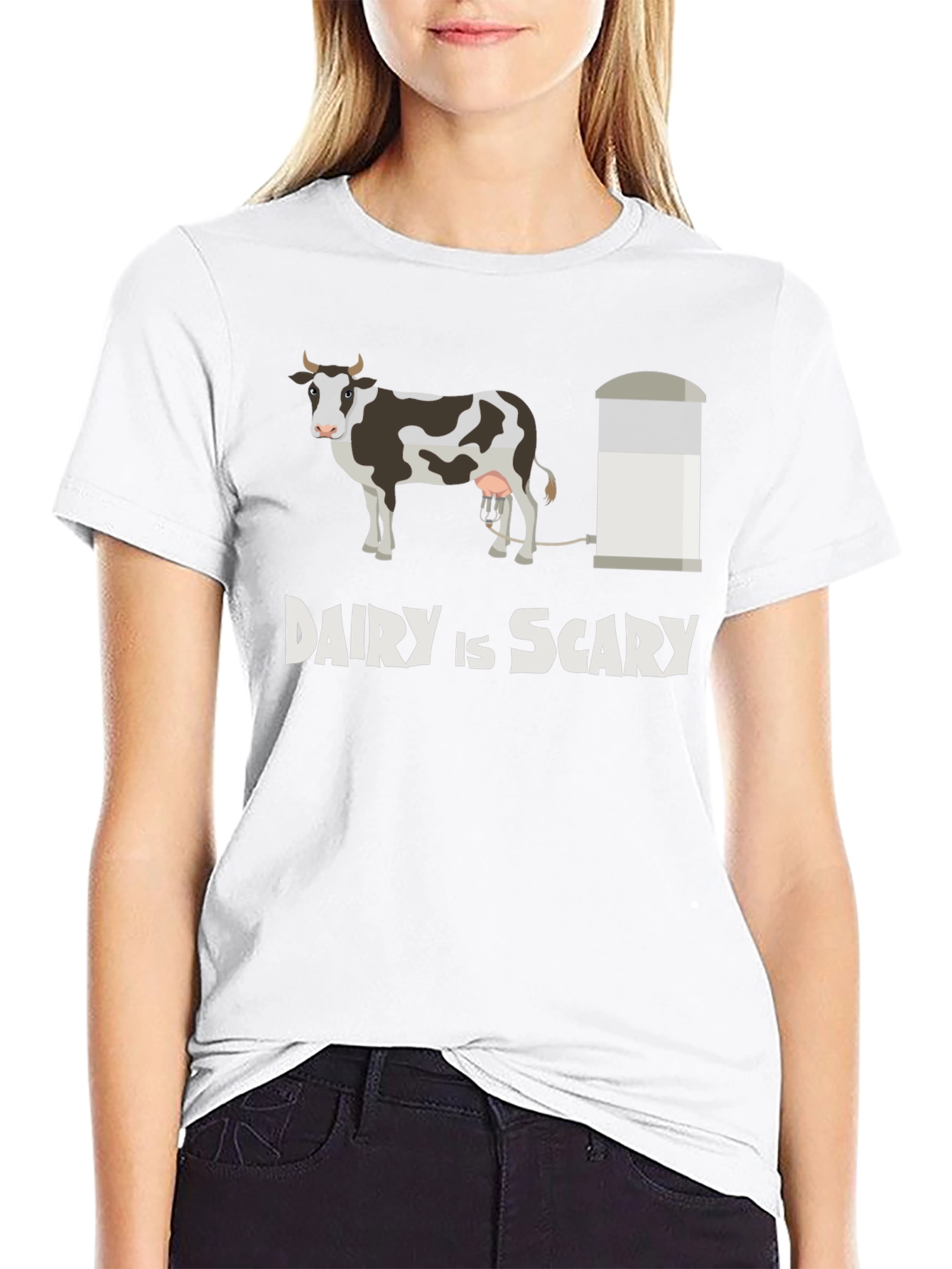 Dairy is Scary T-Shirt - Vegan Graphic Tee