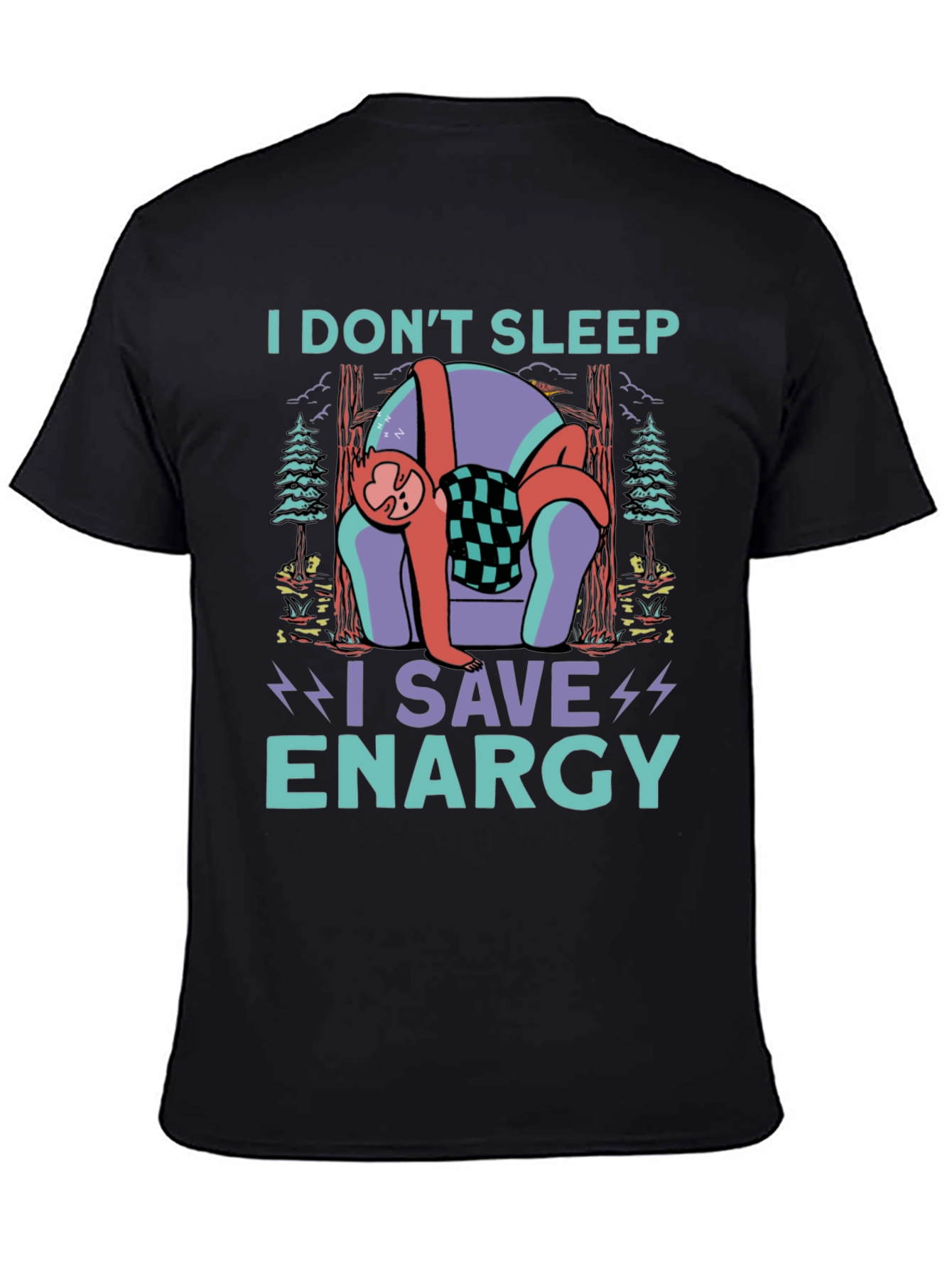 Sloth Energy Saving Graphic Tee