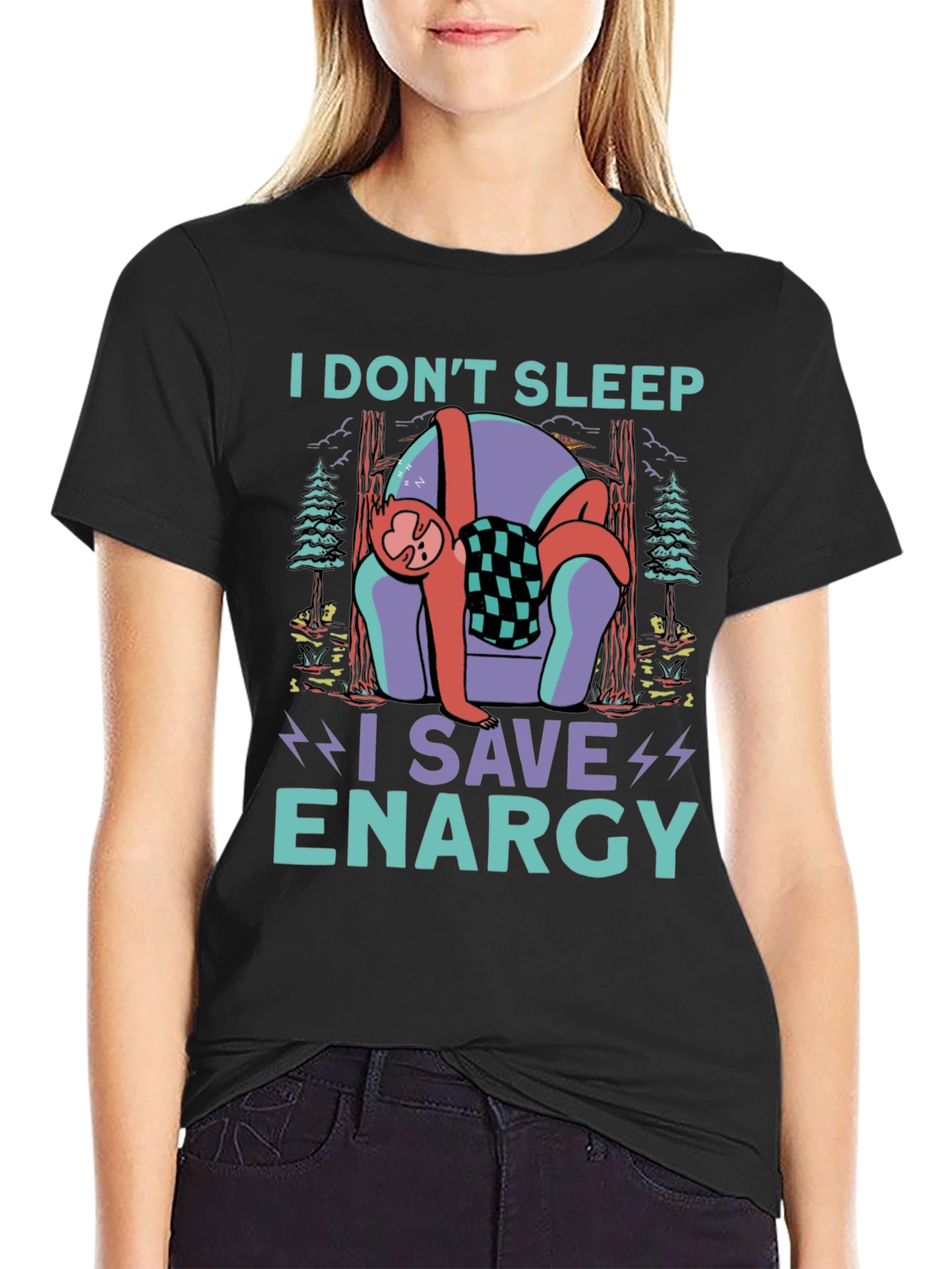 Sloth Energy Saving Graphic Tee