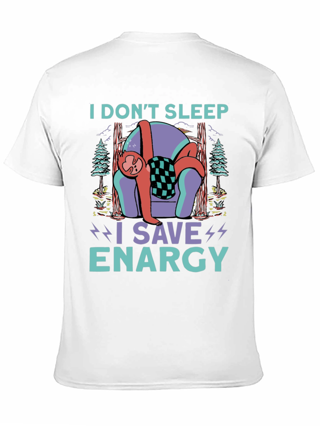 Sloth Energy Saving Graphic Tee