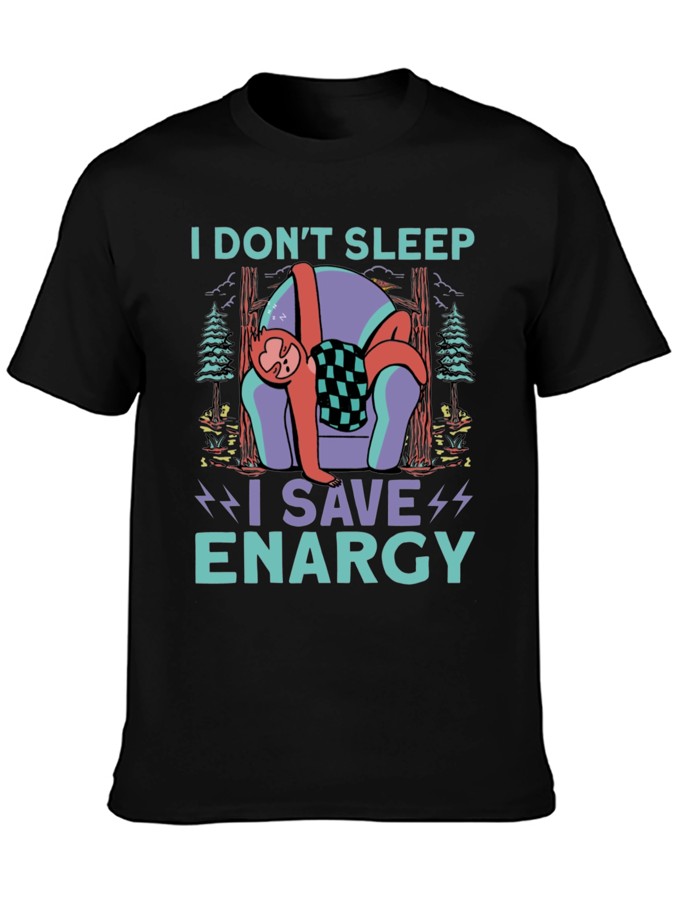 Sloth Energy Saving Graphic Tee