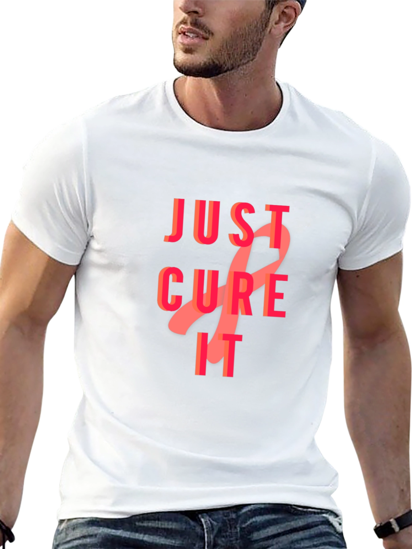 Just Cure It T-Shirt - Breast Cancer Awareness