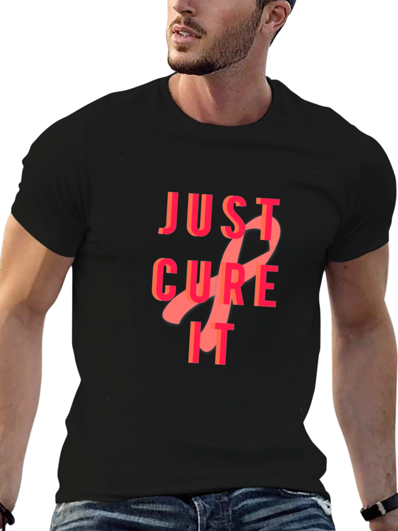 Just Cure It T-Shirt - Breast Cancer Awareness