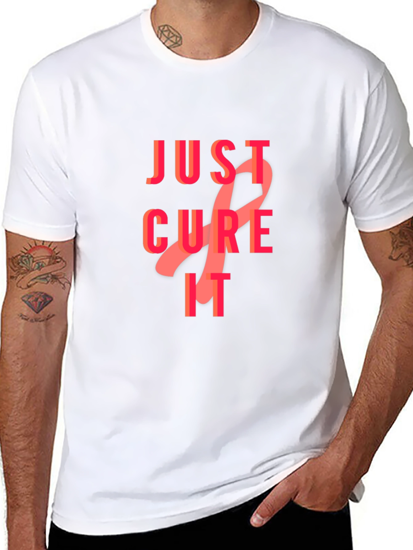 Just Cure It T-Shirt - Breast Cancer Awareness