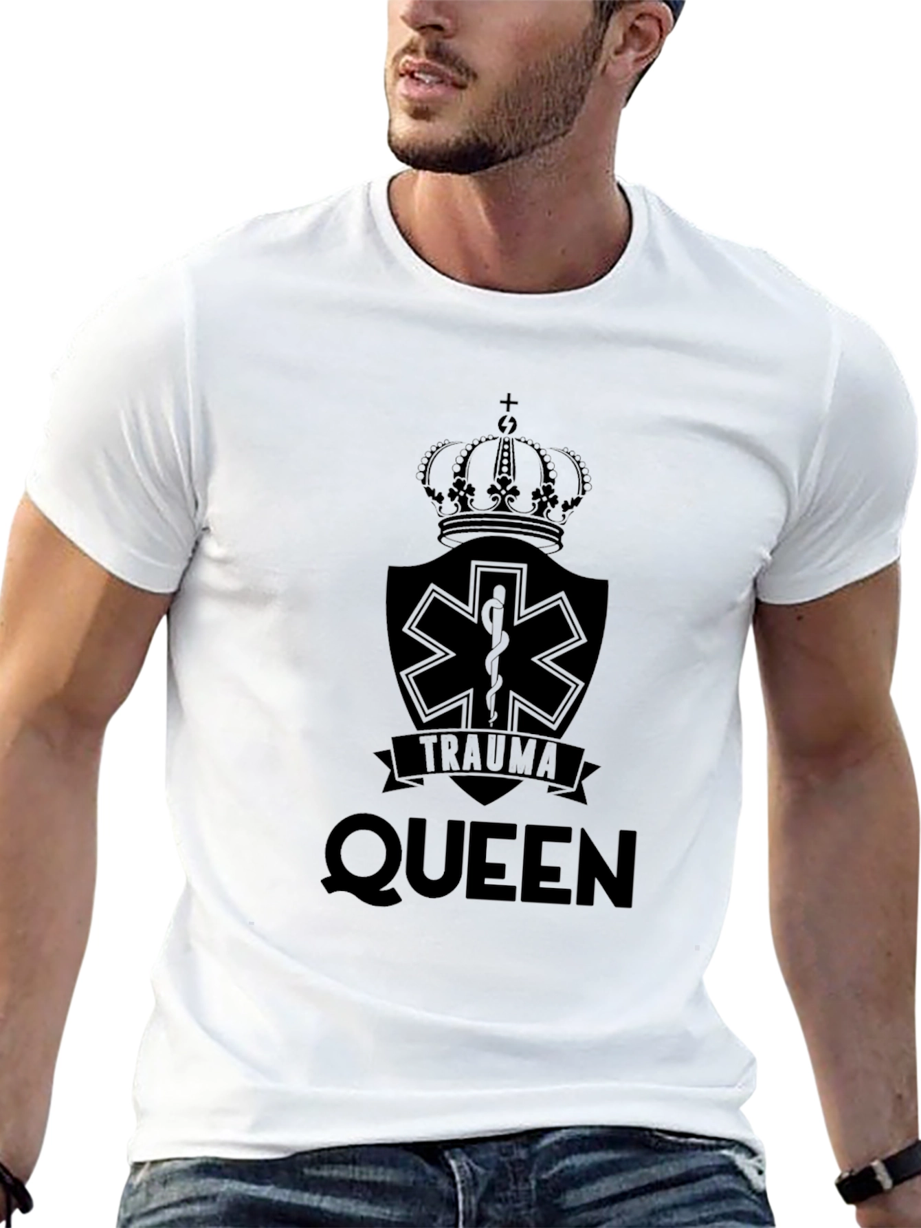Trauma Queen Black Graphic Tee