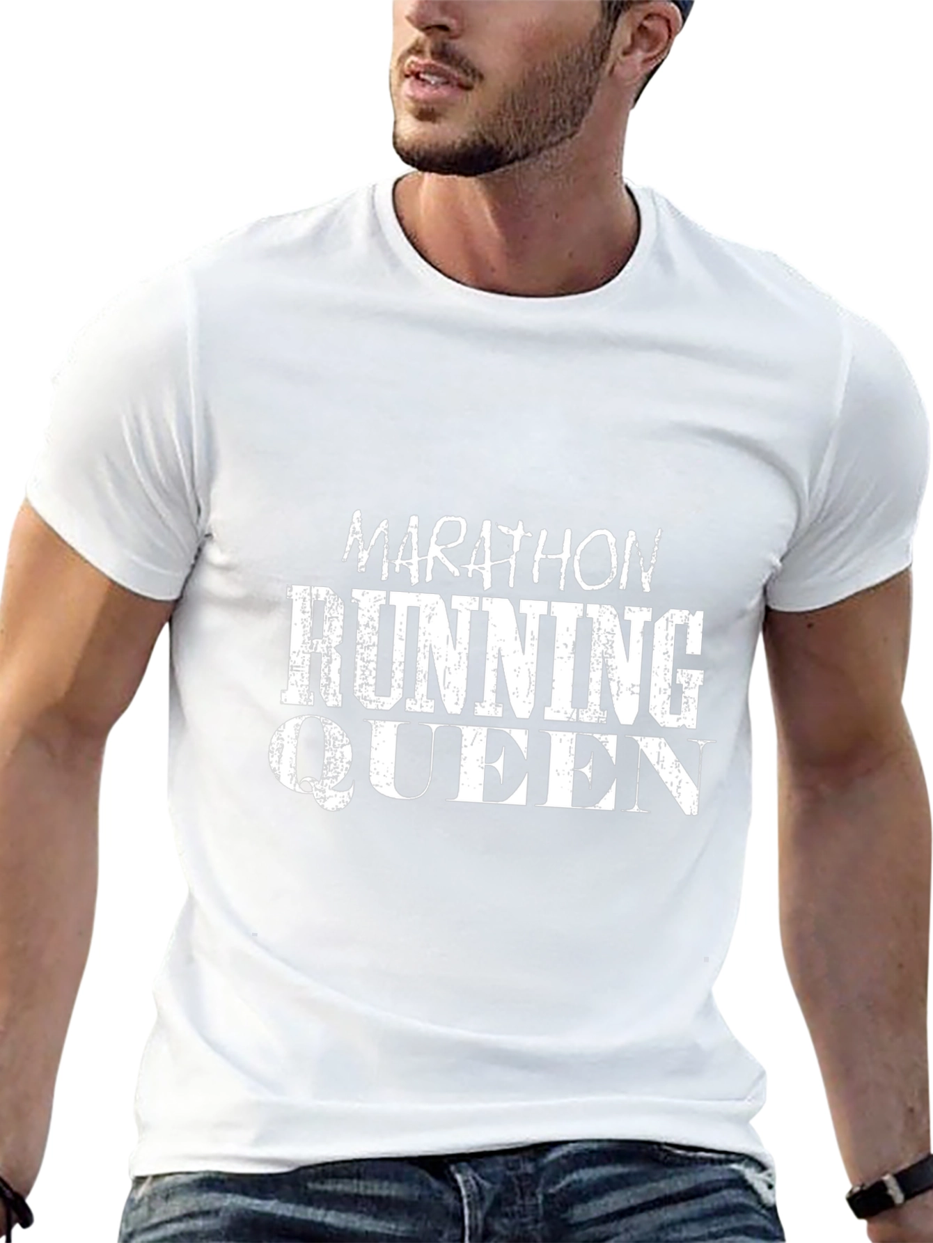 Marathon Running Queen Black T-Shirt