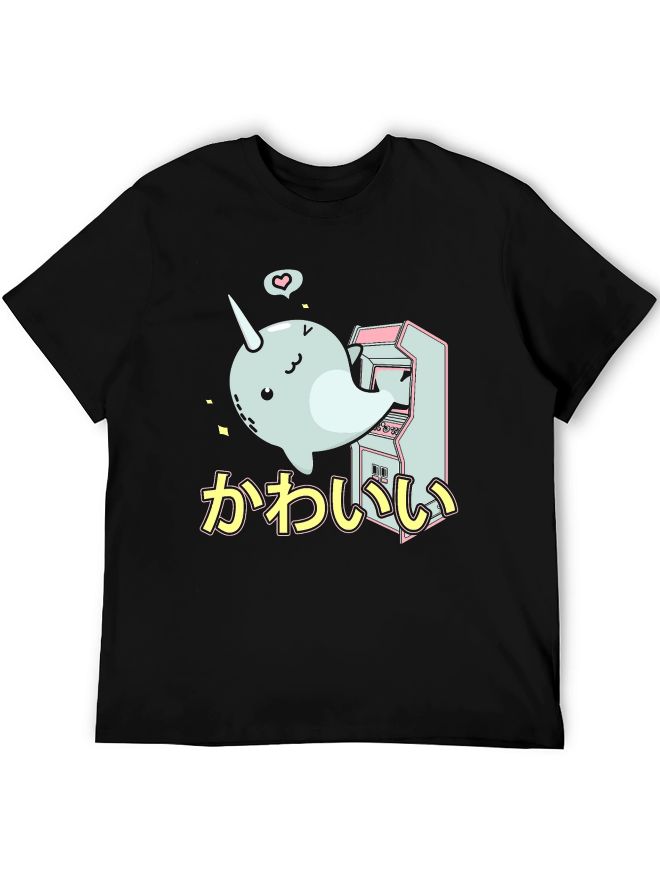 Cute Narwhal Arcade Game T-Shirt
