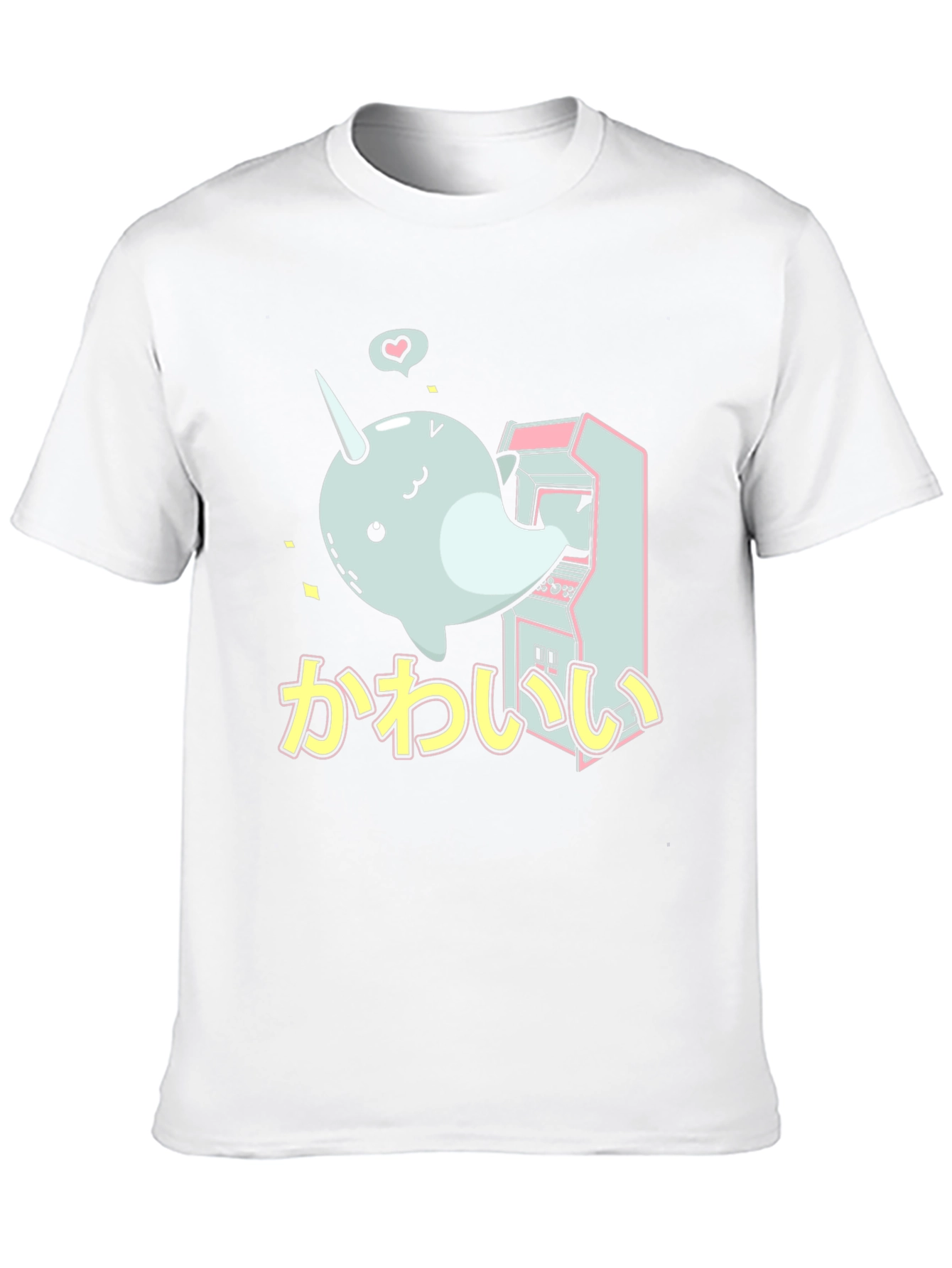 Cute Narwhal Arcade Game T-Shirt