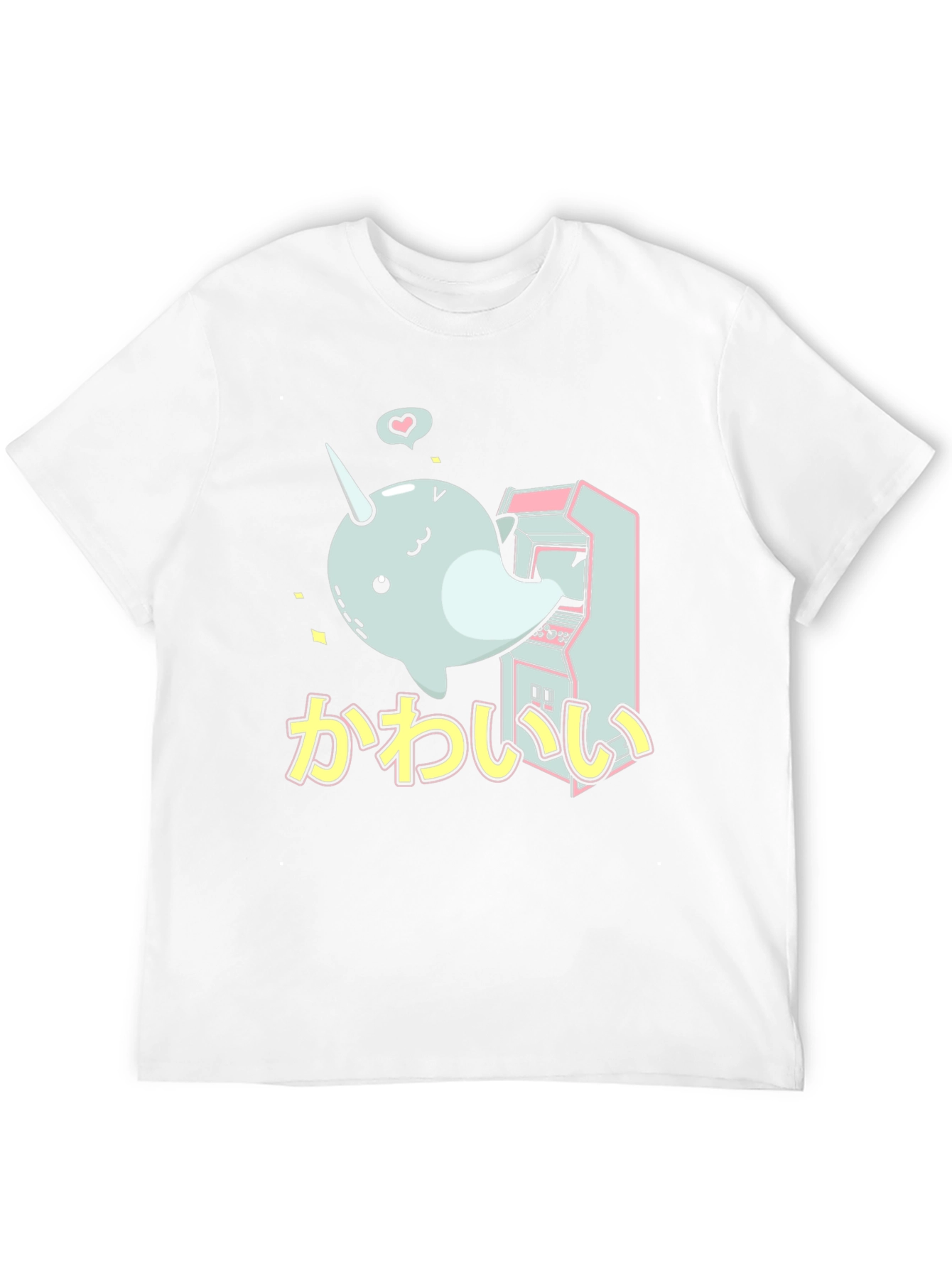 Cute Narwhal Arcade Game T-Shirt