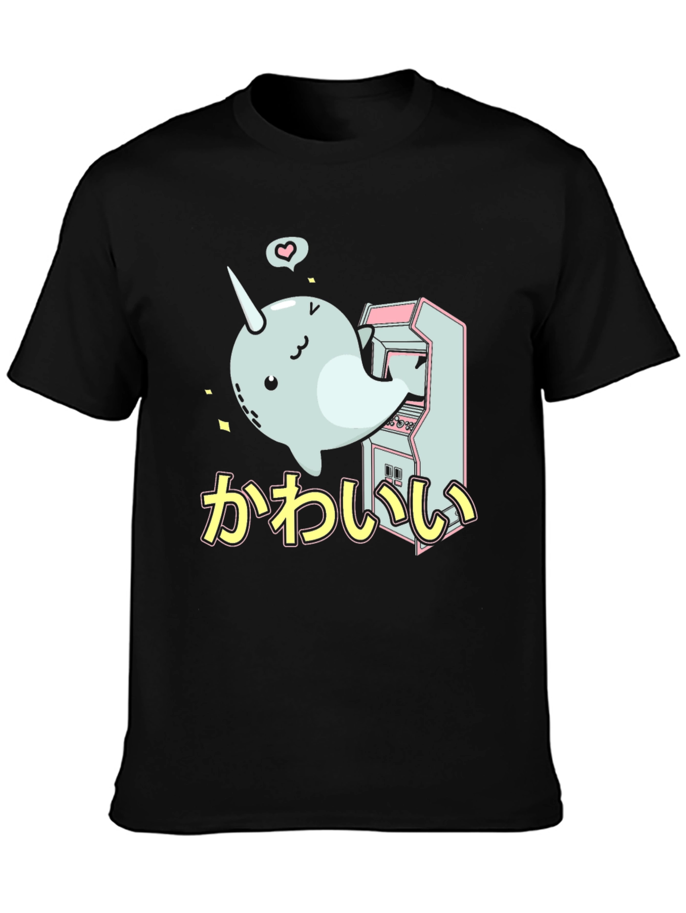 Cute Narwhal Arcade Game T-Shirt