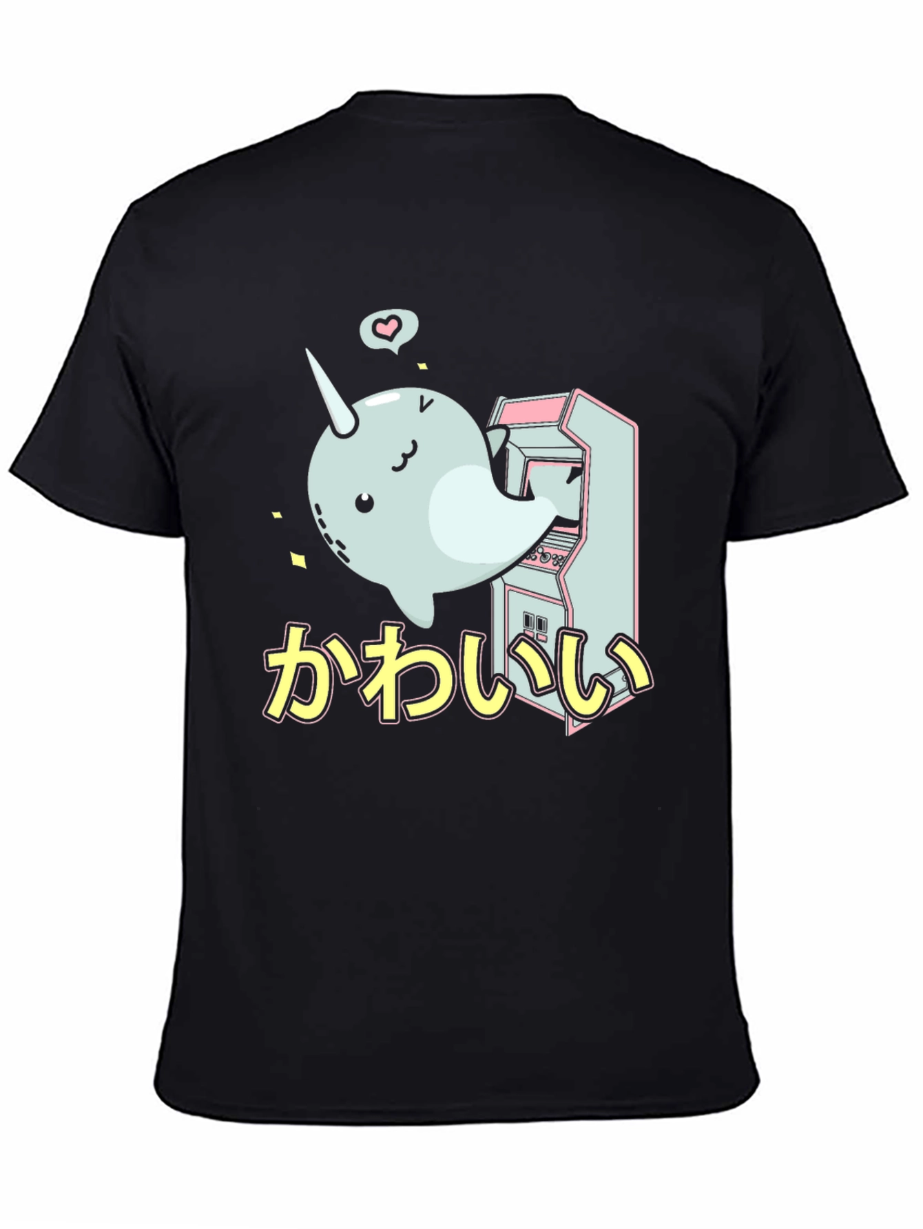 Cute Narwhal Arcade Game T-Shirt
