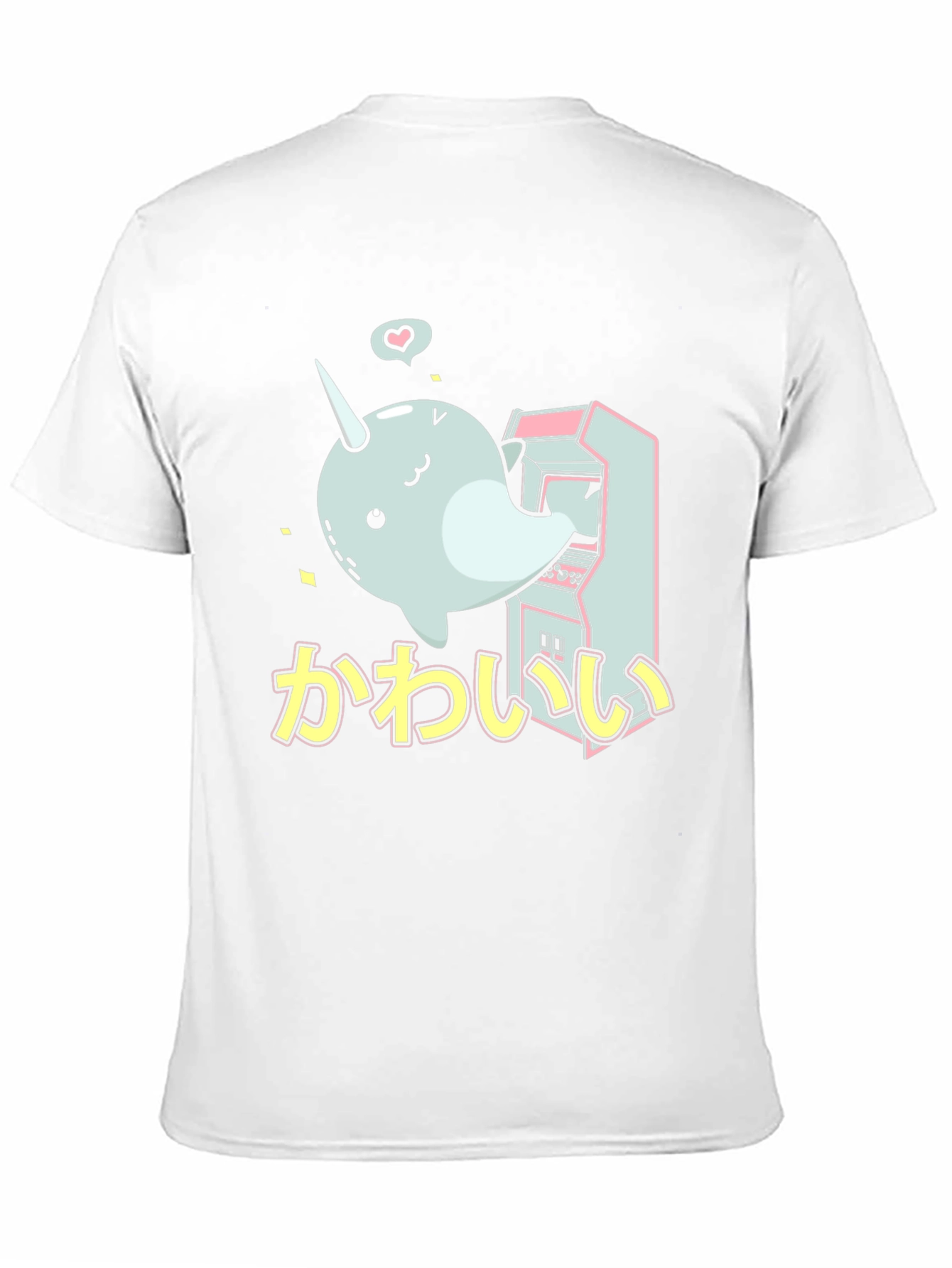 Cute Narwhal Arcade Game T-Shirt
