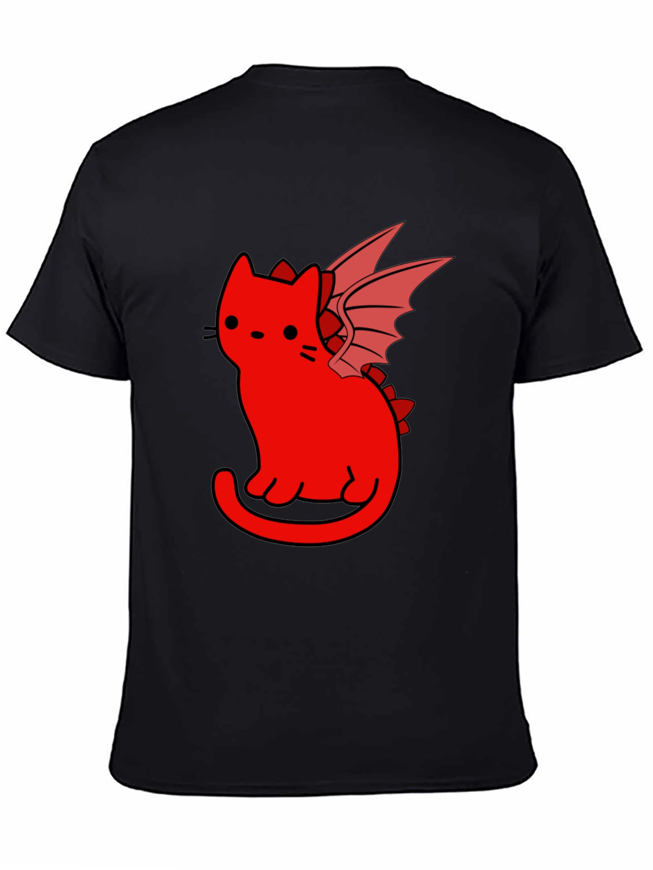 Dragon Cat T-Shirt - Black Unique Design