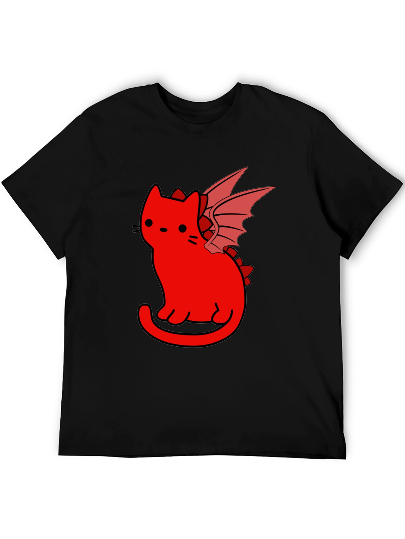 Dragon Cat T-Shirt - Black Unique Design