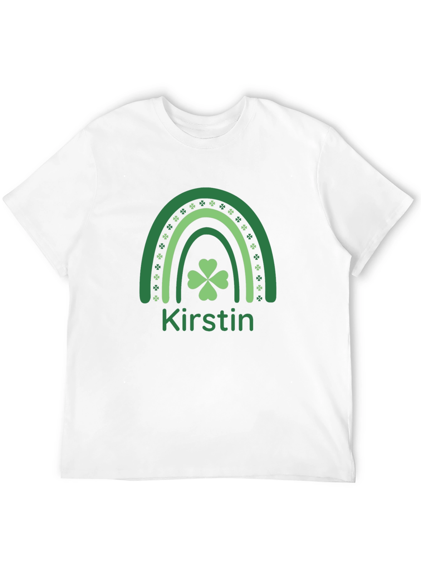 Kirstin St. Patricks Day Rainbow Shamrock T-Shirt