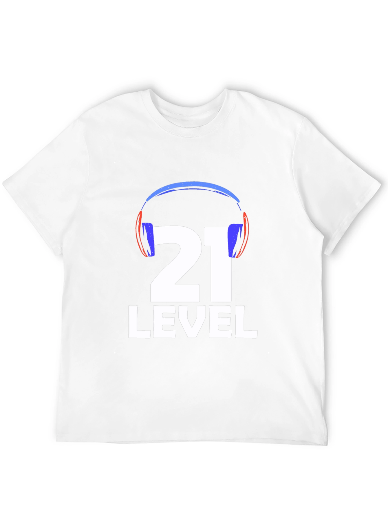 Level 21 Gamer T-Shirt - Black Cotton Blend