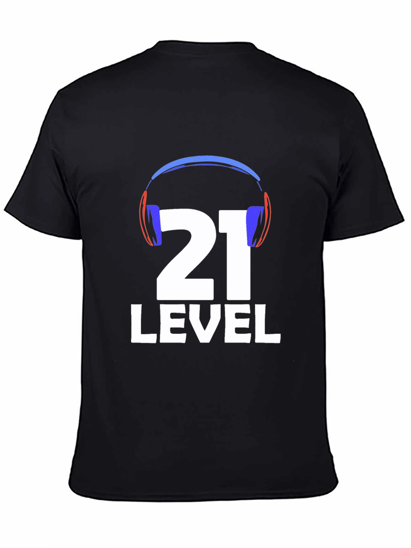 Level 21 Gamer T-Shirt - Black Cotton Blend