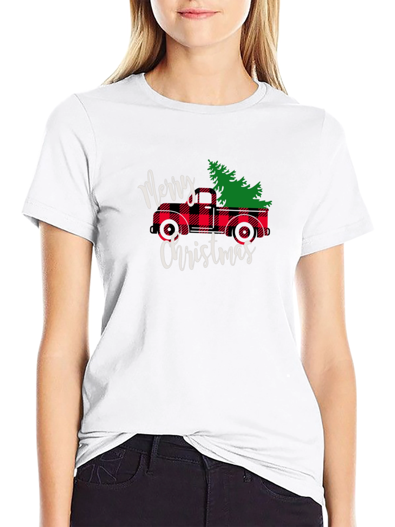 Merry Christmas Truck Graphic Tee