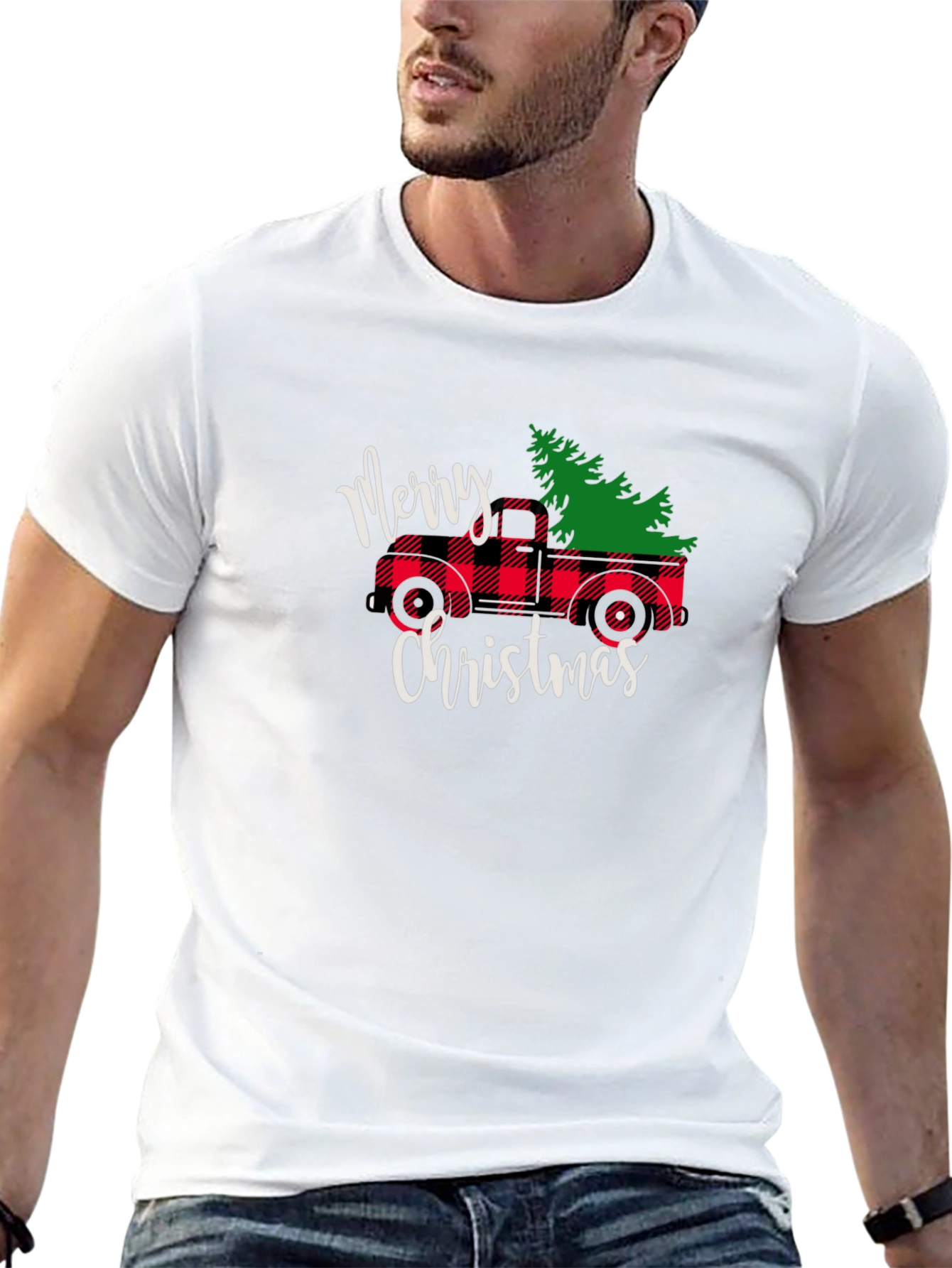 Merry Christmas Truck Graphic Tee