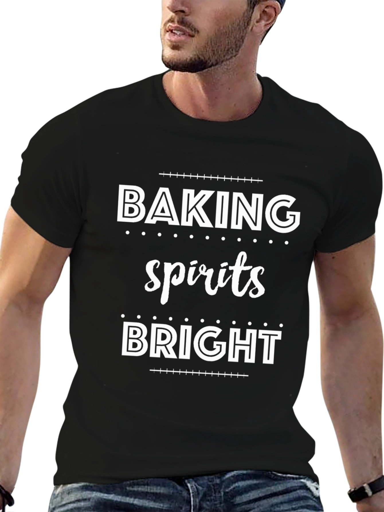 Baking Spirits Bright Graphic Tee - Black