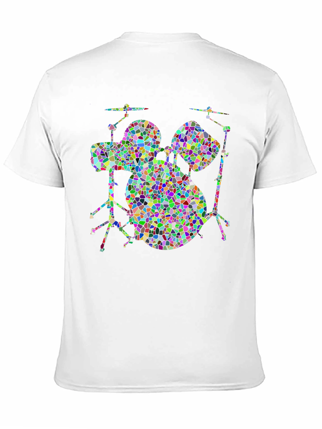 Mosaic Drum Set T-Shirt - Bold & Unique Design