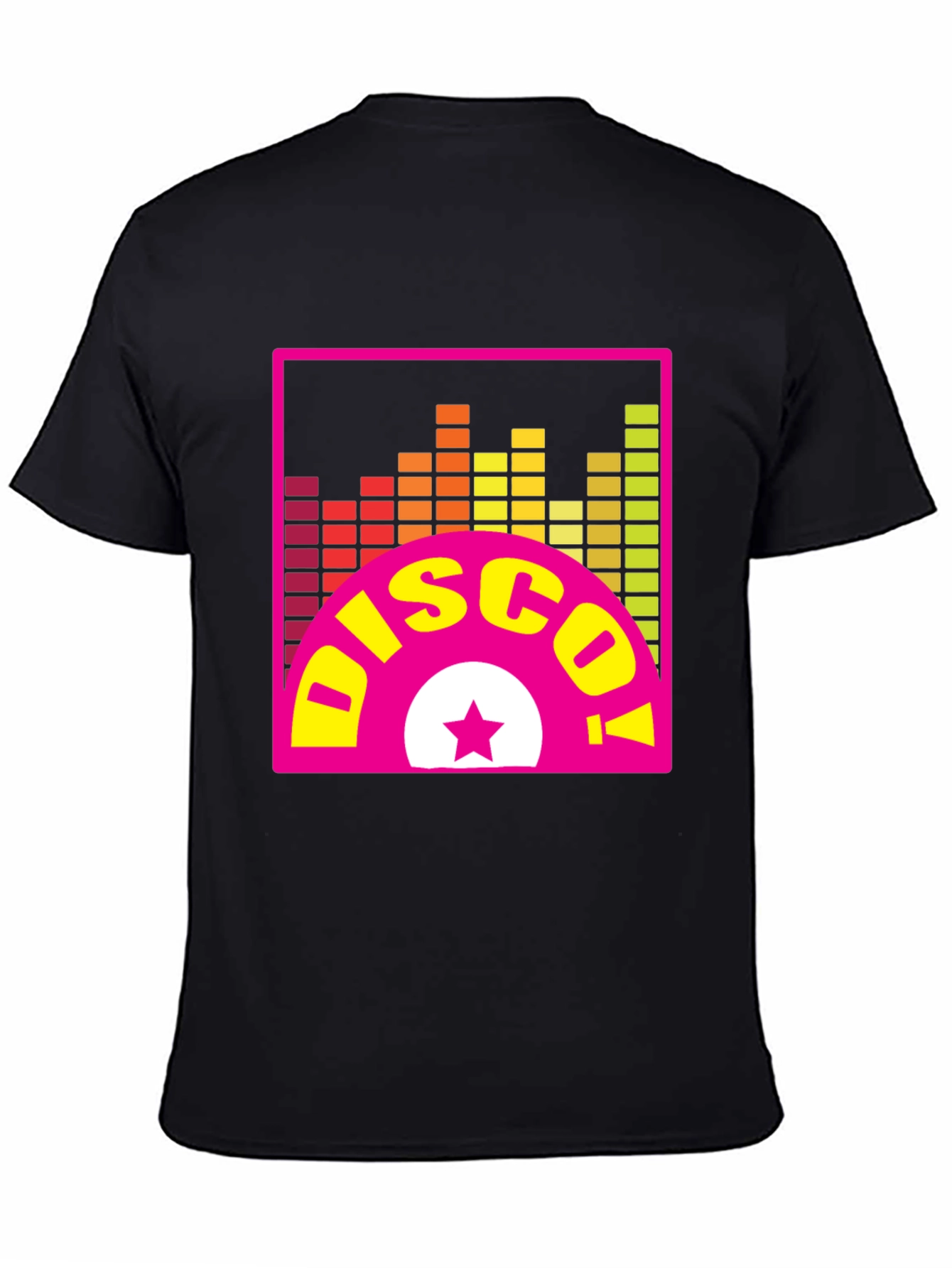 Retro Disco Graphic Tee - Black