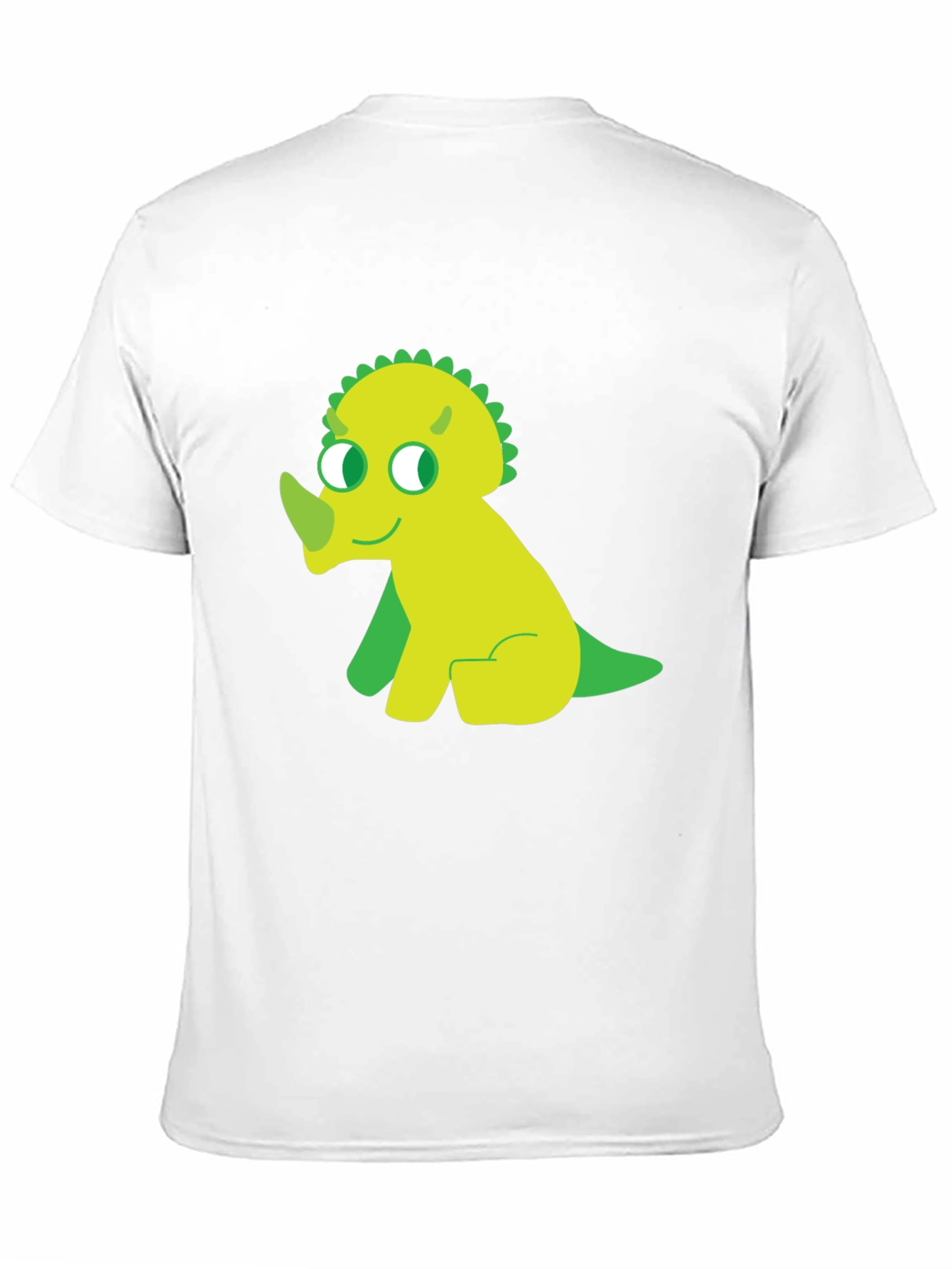 Cute Dino Graphic Tee - Black Cotton T-Shirt