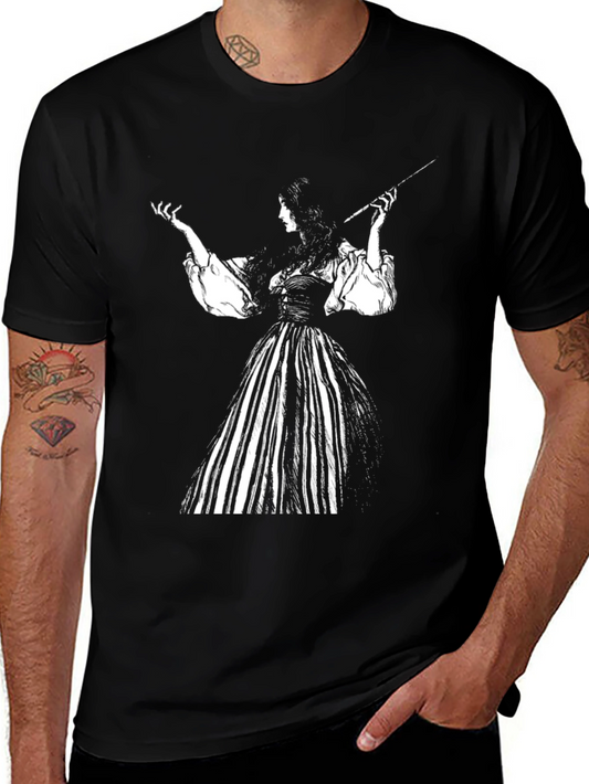 Vintage Witch Graphic T-Shirt