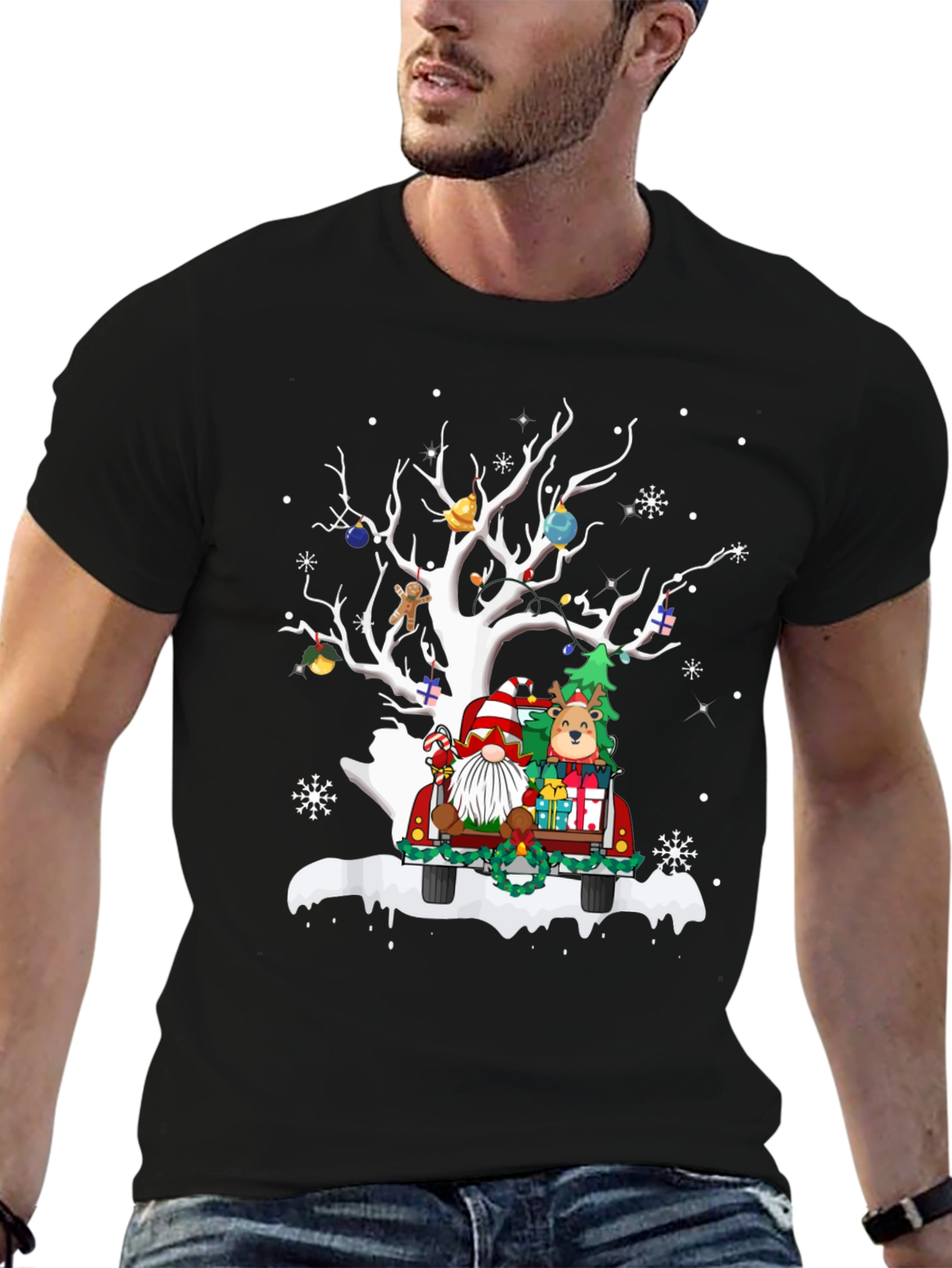 Christmas Tree Truck Graphic Tee
