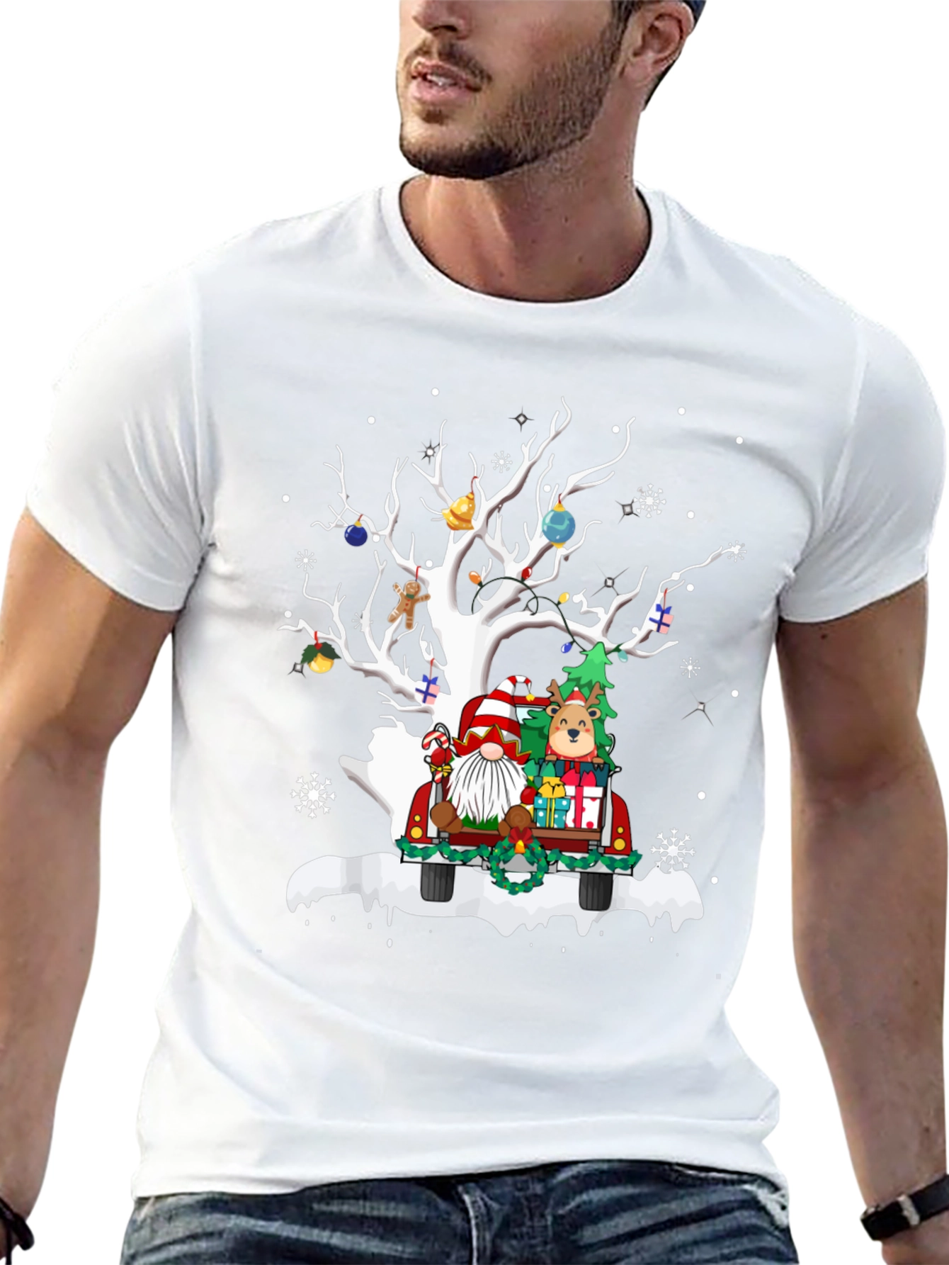Christmas Tree Truck Graphic Tee