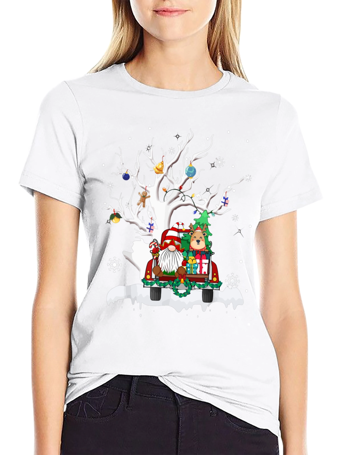 Christmas Tree Truck Graphic Tee