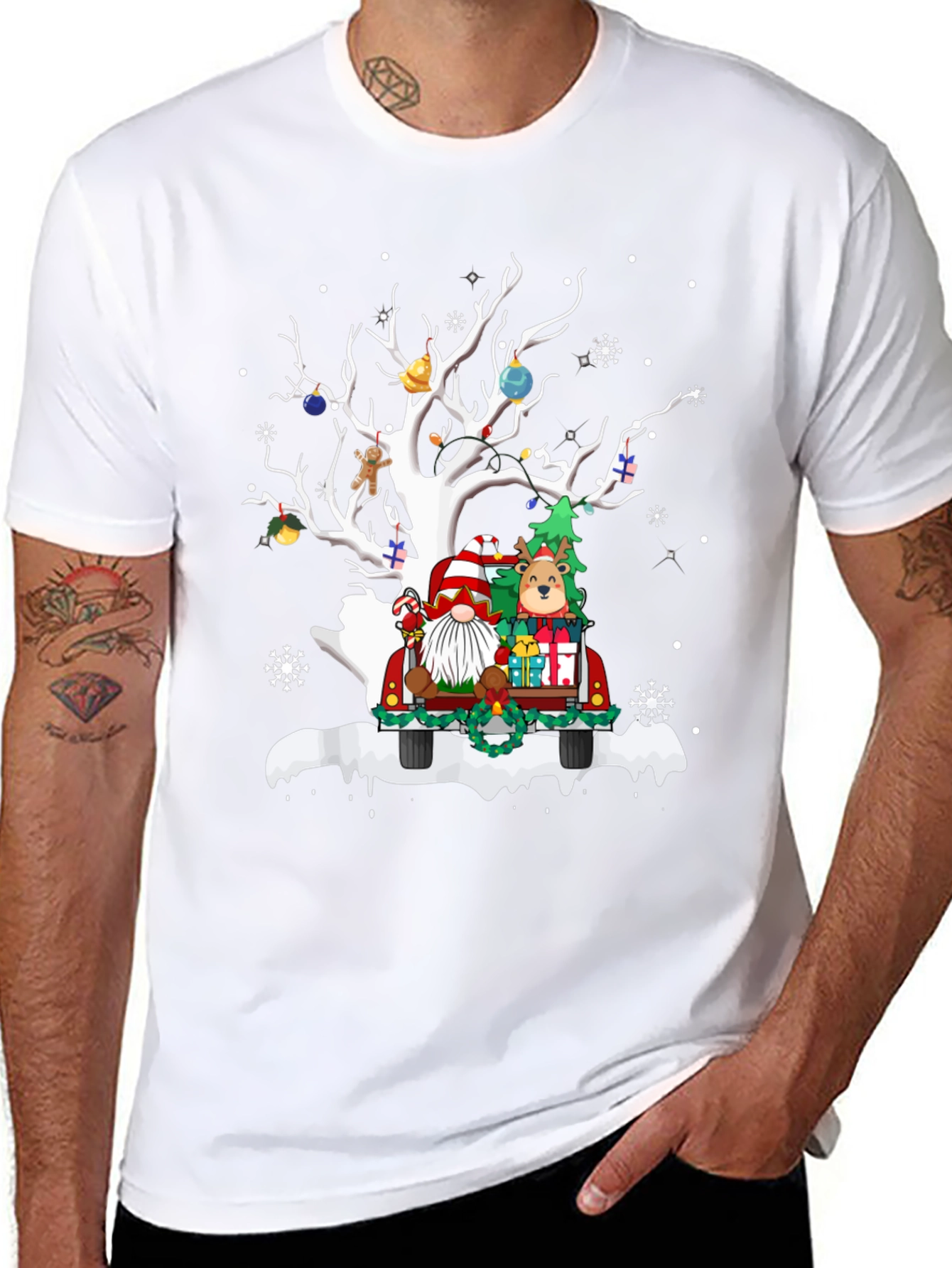 Christmas Tree Truck Graphic Tee