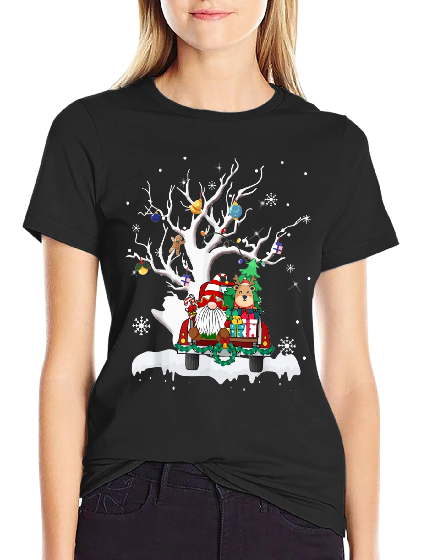 Christmas Tree Truck Graphic Tee
