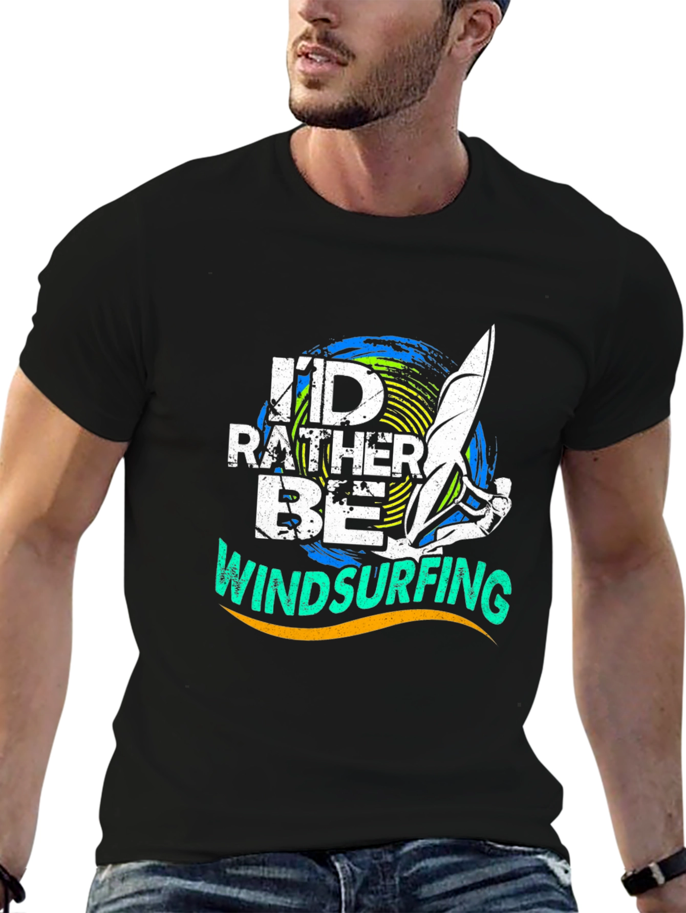 Windsurfing T-Shirt: Id Rather Be Windsurfing