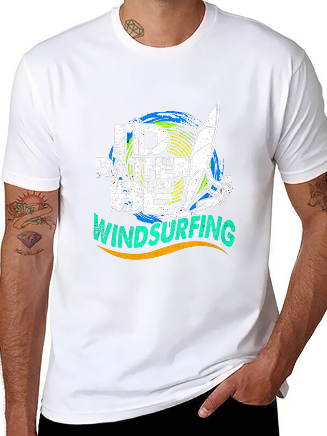Windsurfing T-Shirt: Id Rather Be Windsurfing