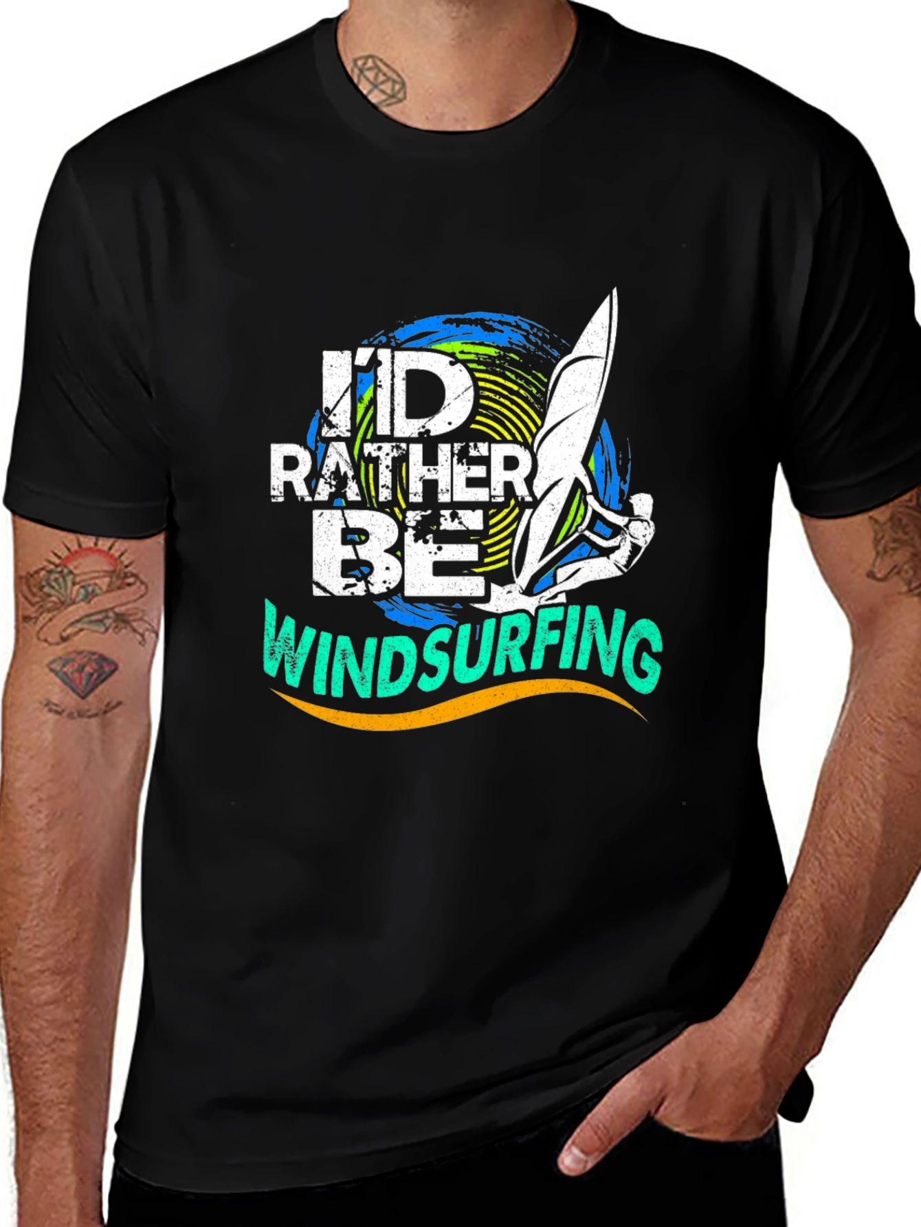 Windsurfing T-Shirt: Id Rather Be Windsurfing