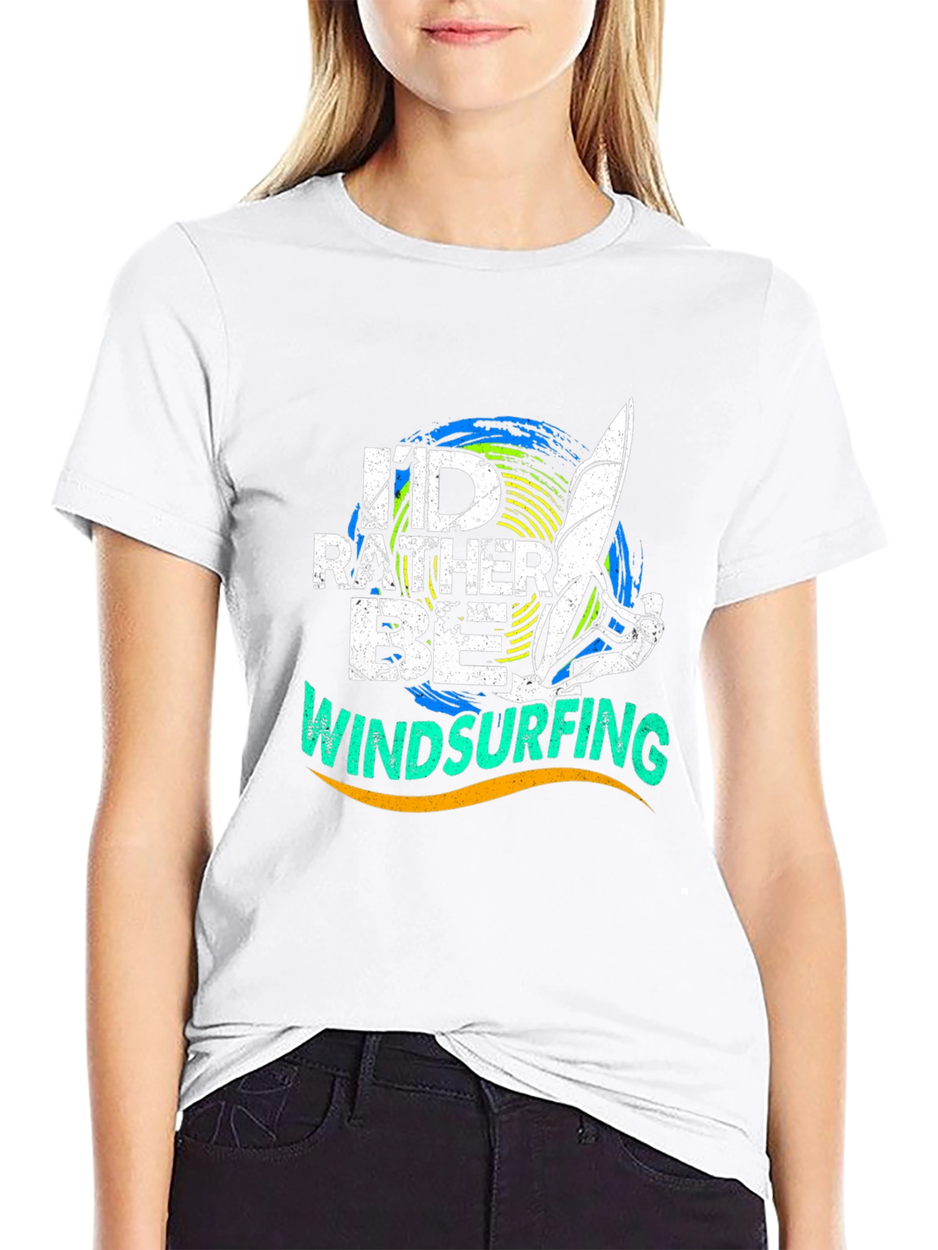 Windsurfing T-Shirt: Id Rather Be Windsurfing