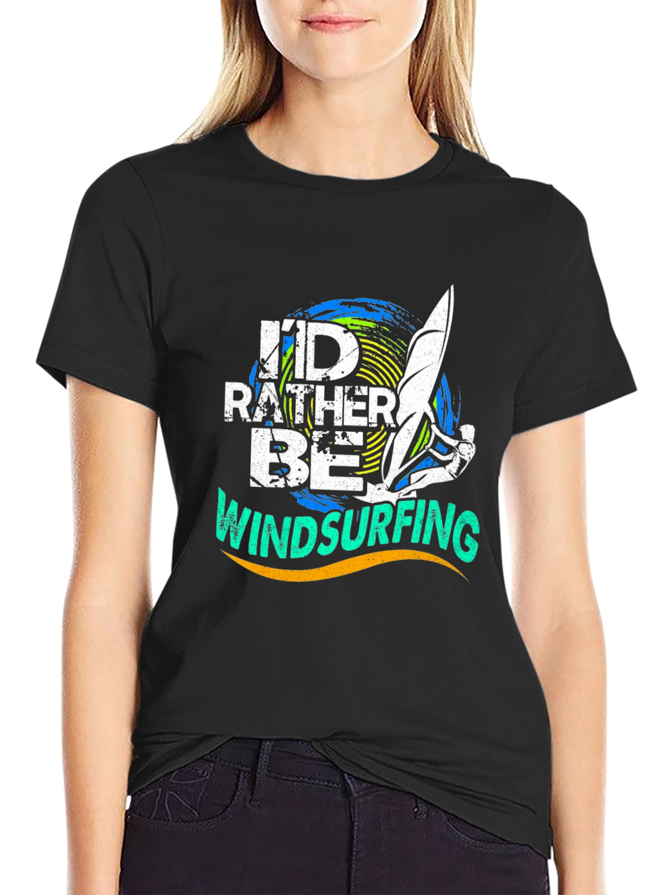 Windsurfing T-Shirt: Id Rather Be Windsurfing