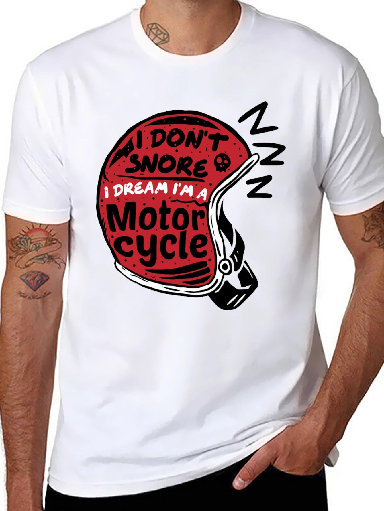 Motorcycle Dream T-Shirt - Black Graphic Tee