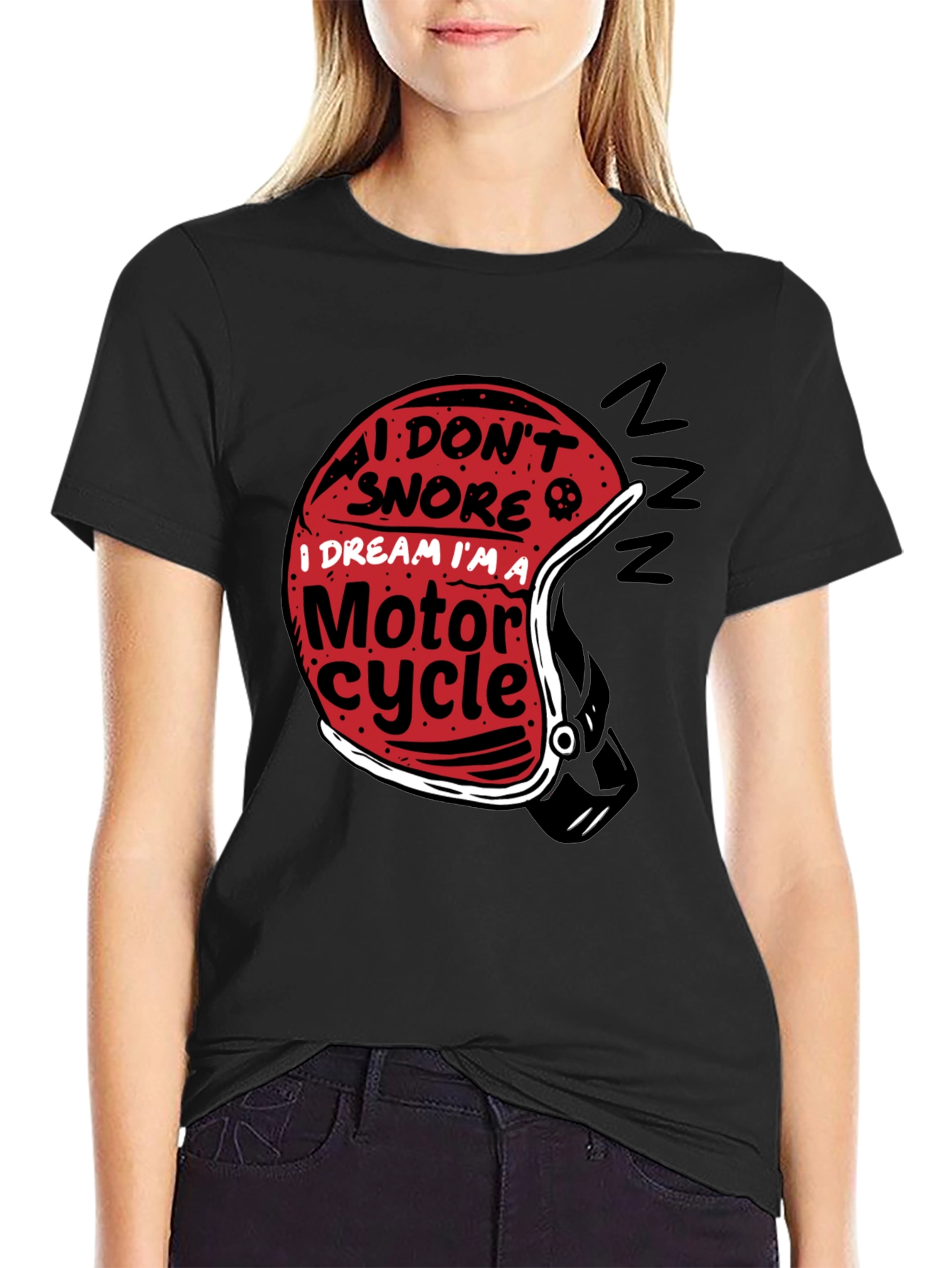 Motorcycle Dream T-Shirt - Black Graphic Tee
